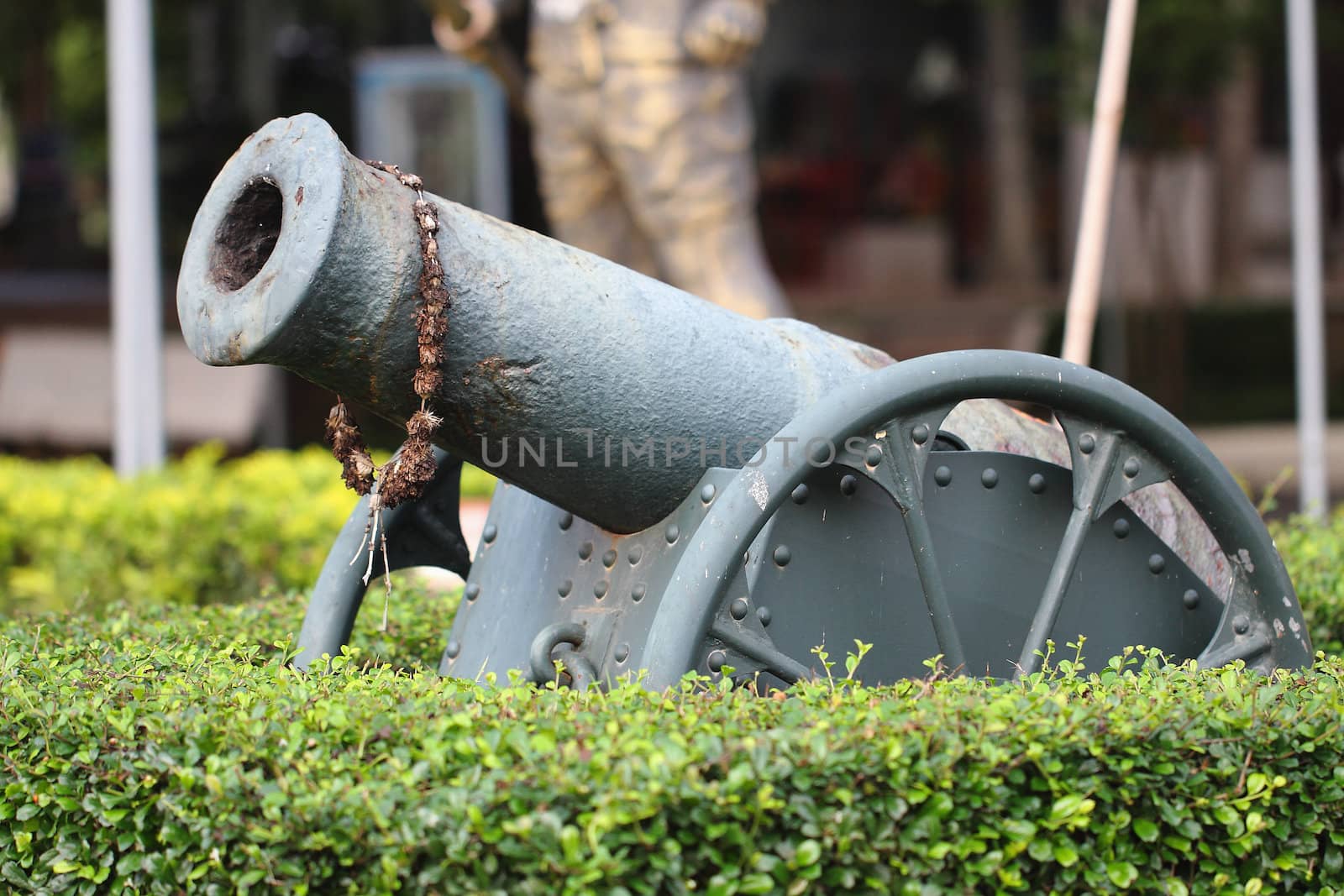 Historic cannon on display