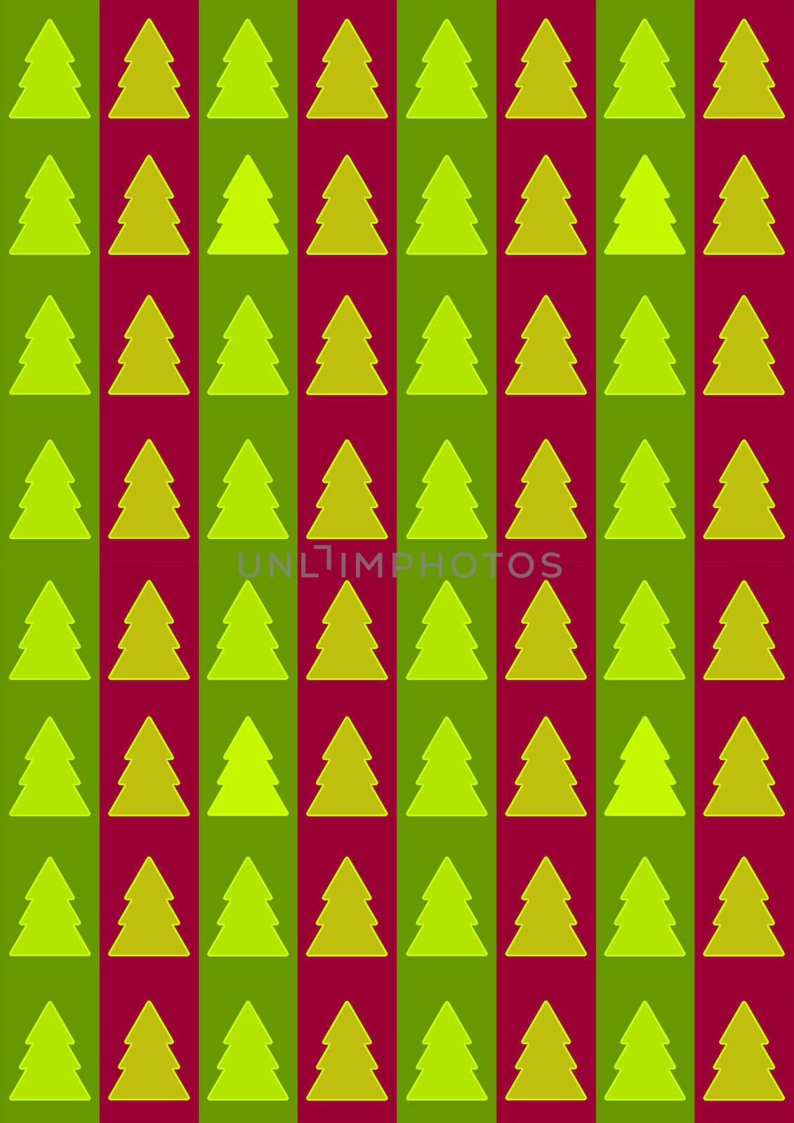 New year background with pine tree. Christmas decoration pattern.