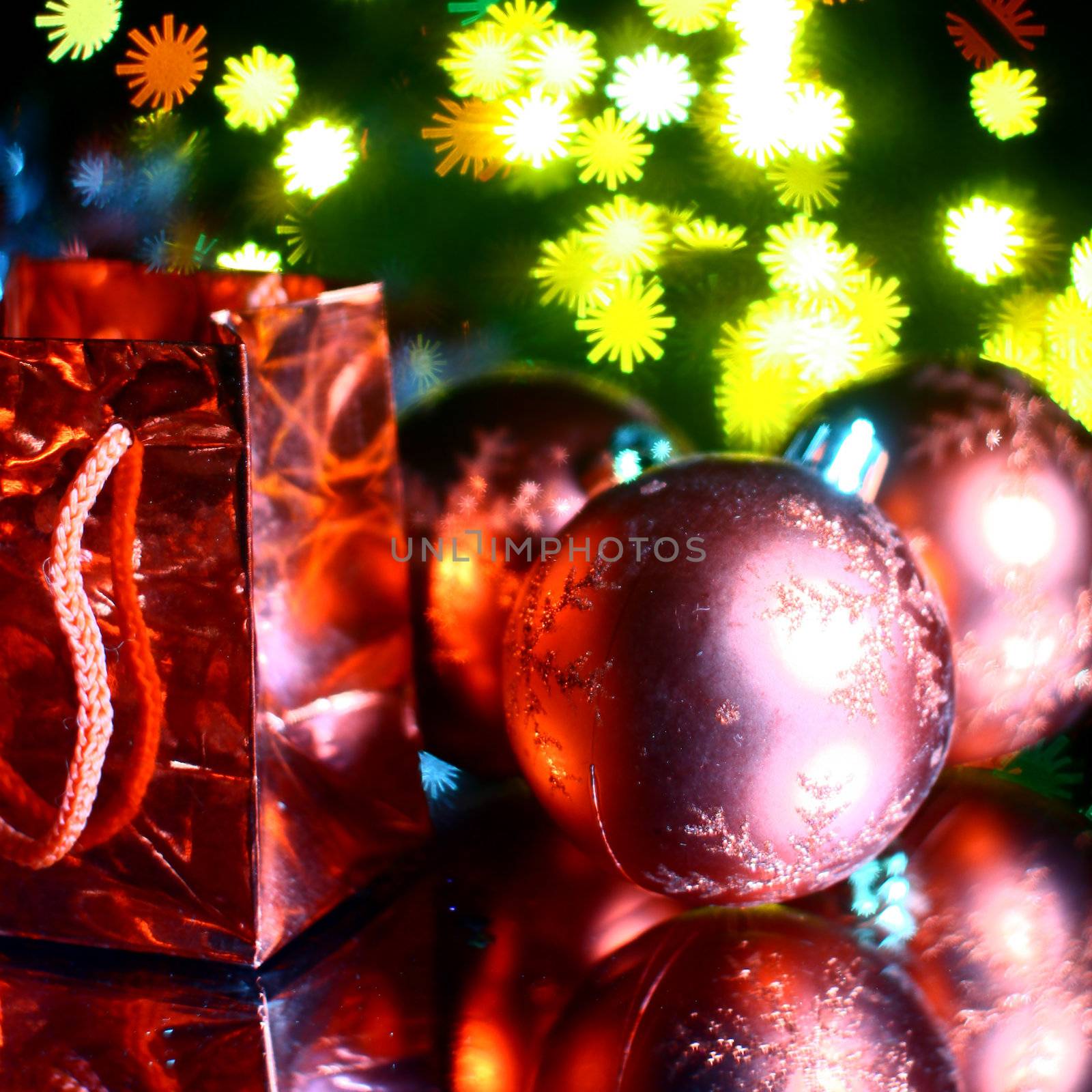 holiday gifts background warm stars 