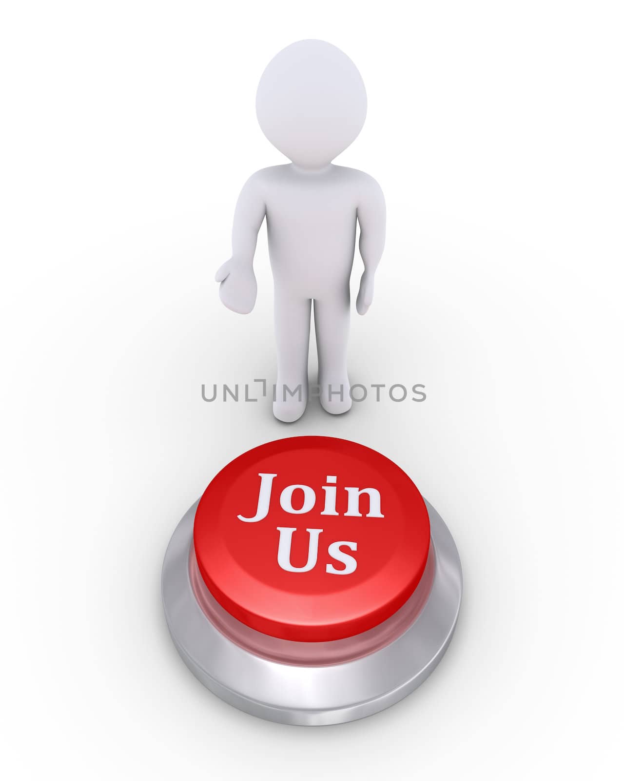 Person offers a Join Us button by 6kor3dos