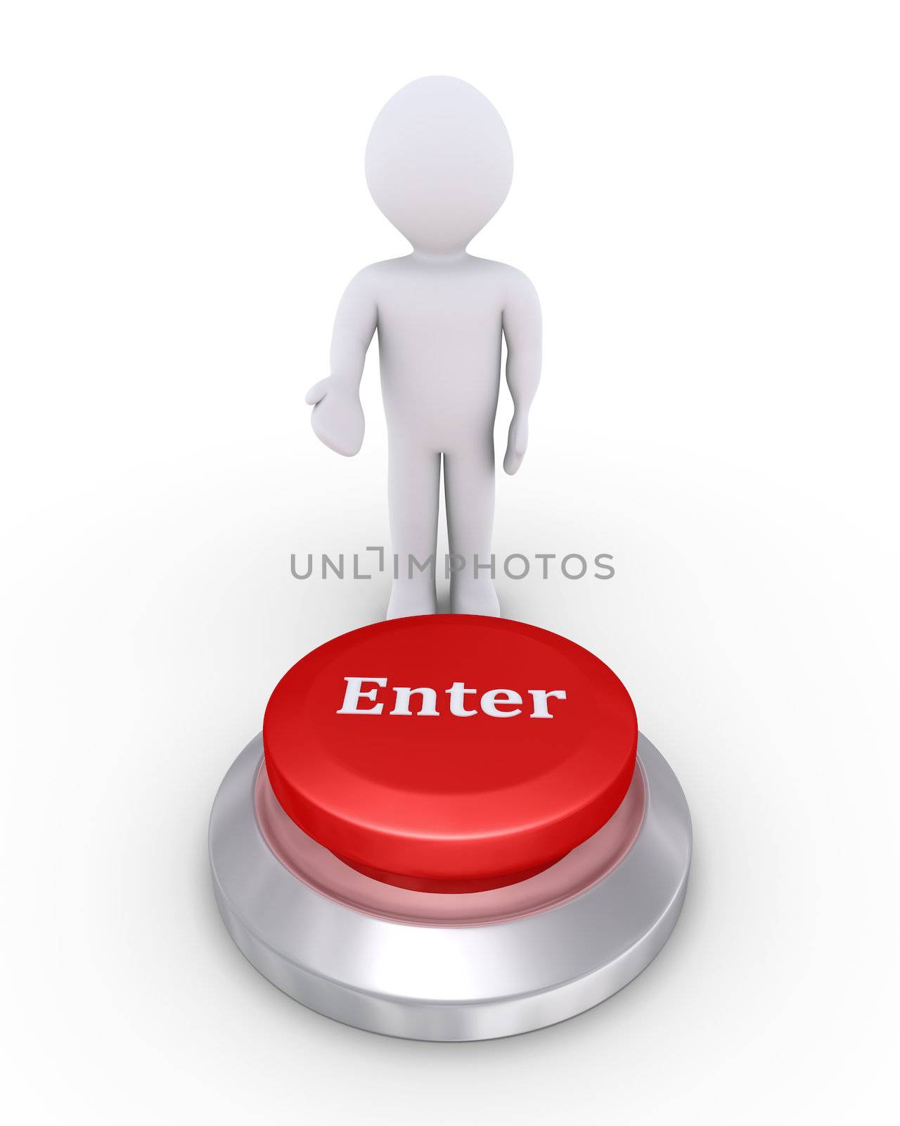 3d person is showing the Enter button