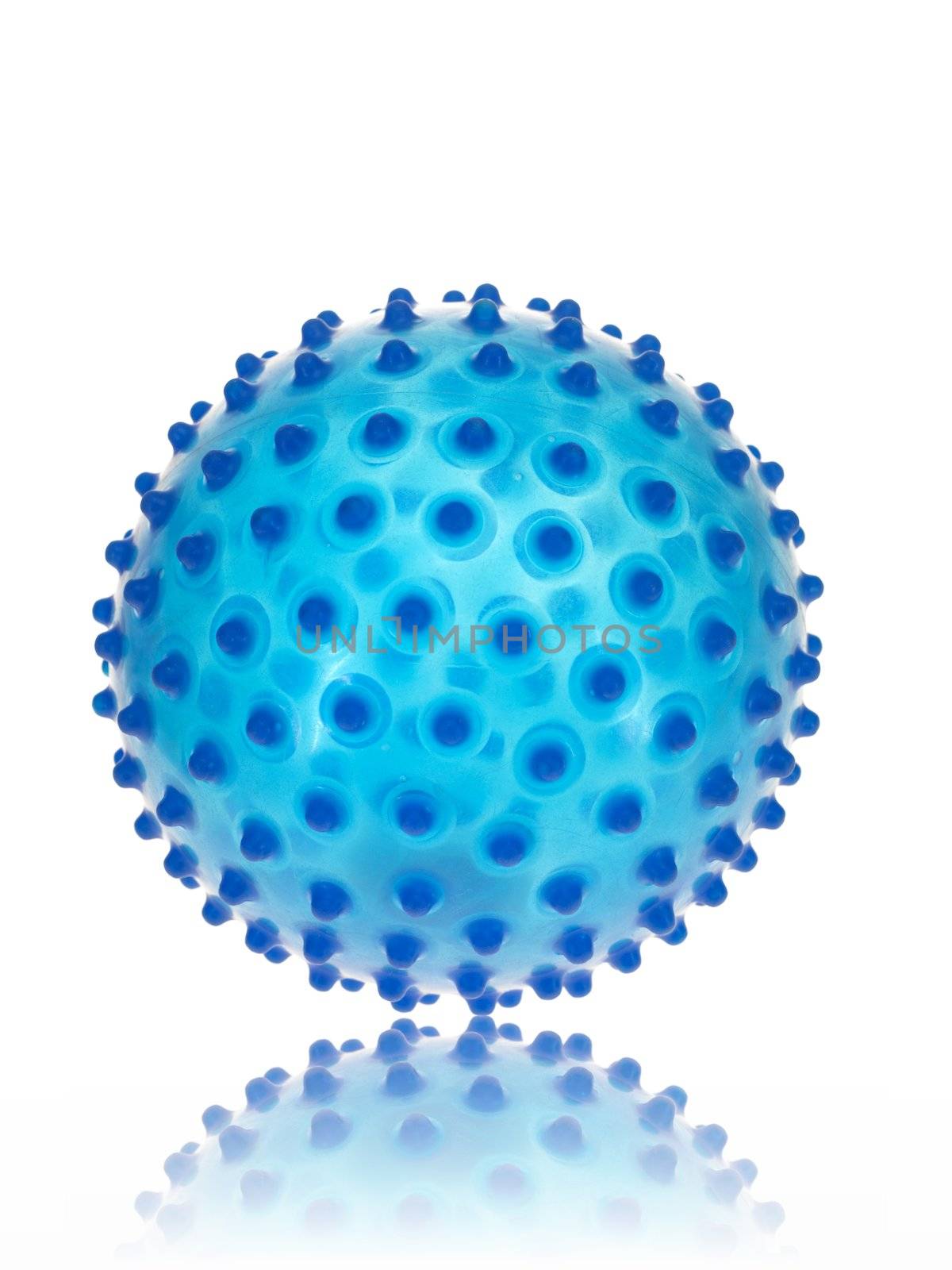 A small ball isolated against a white background