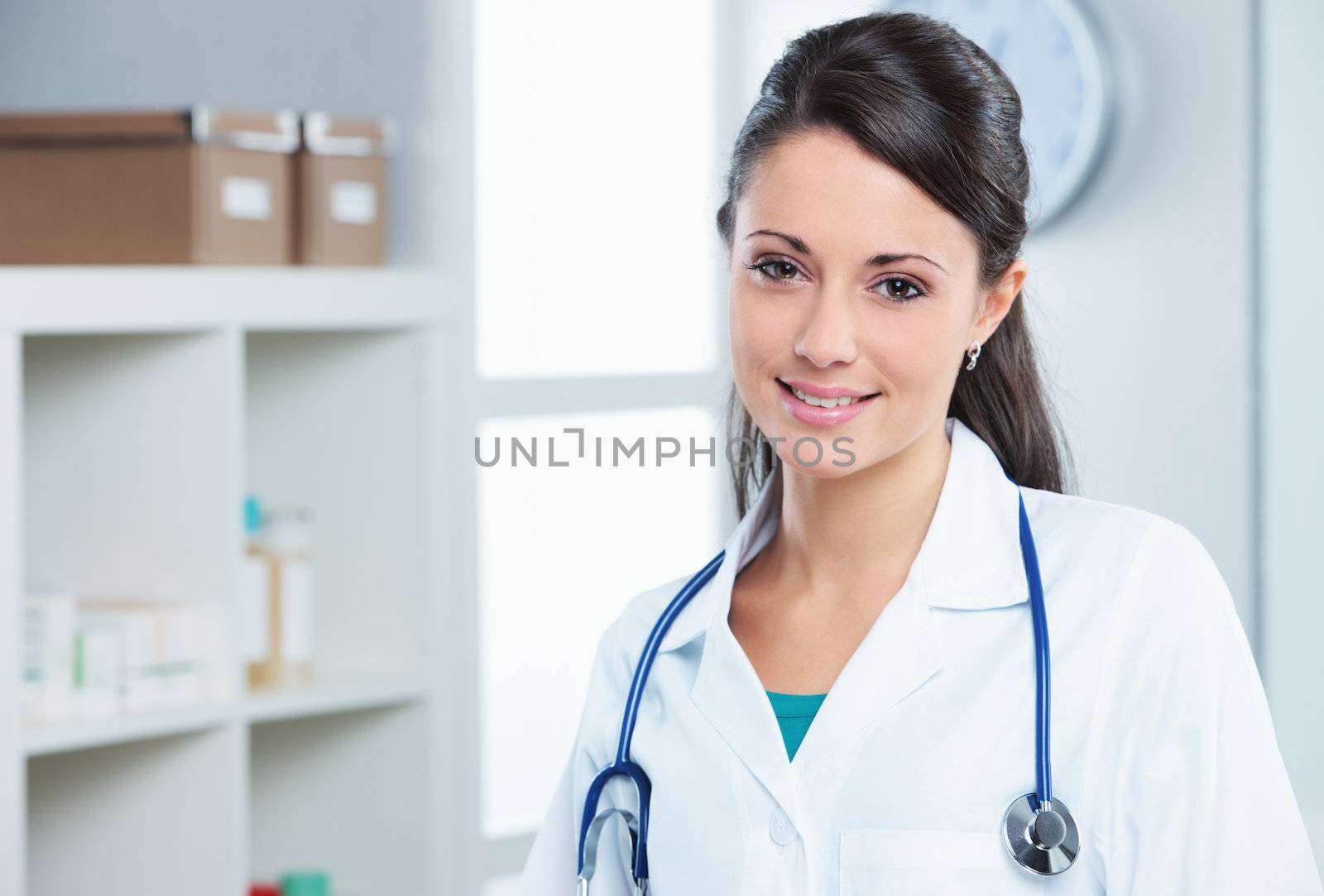 Portrait of a confident woman doctor in her office