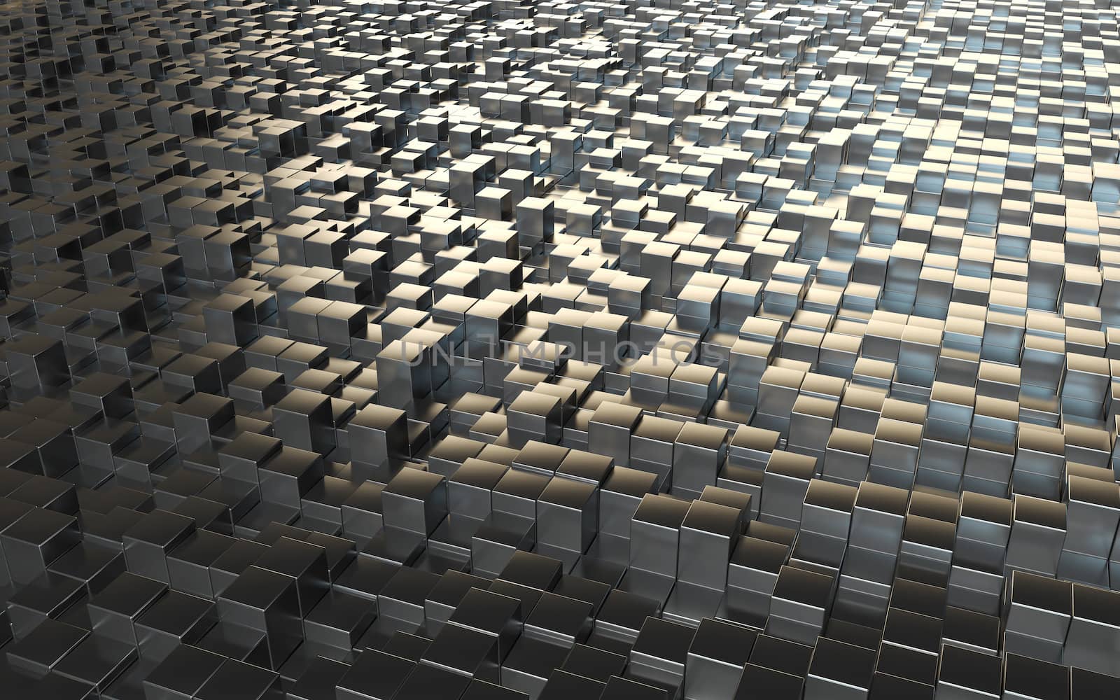 abstract background steel cubes by croreja
