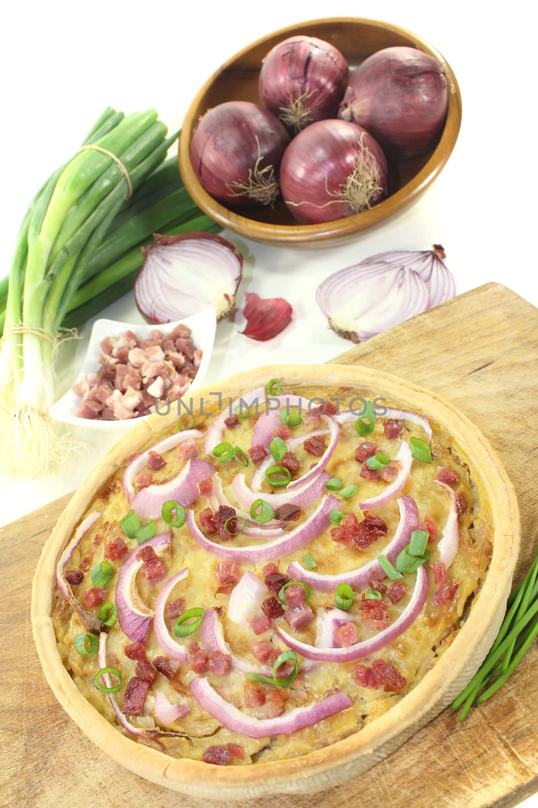 Onion tart with leeks by discovery
