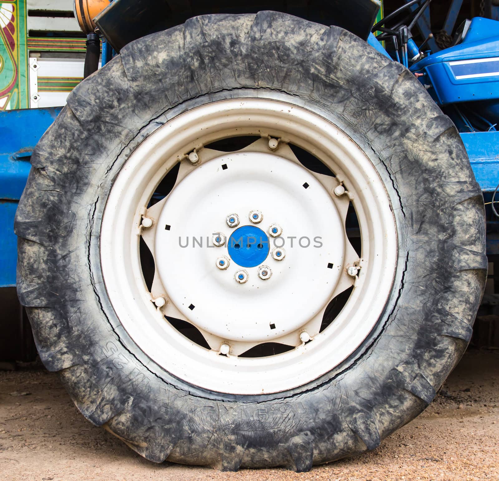 Old  wheel tractors.