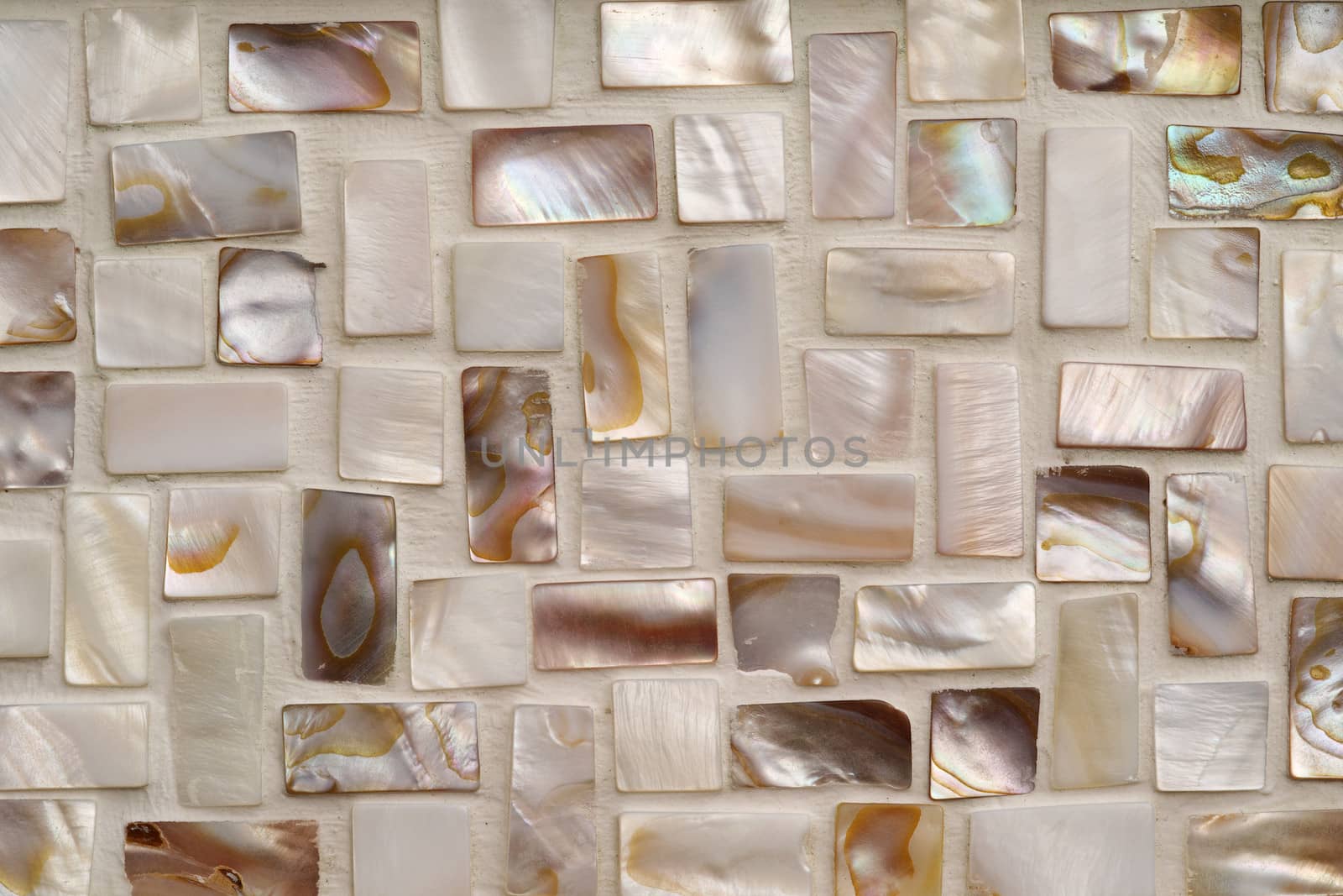 Mother of pearl mosaic tiles by sumners