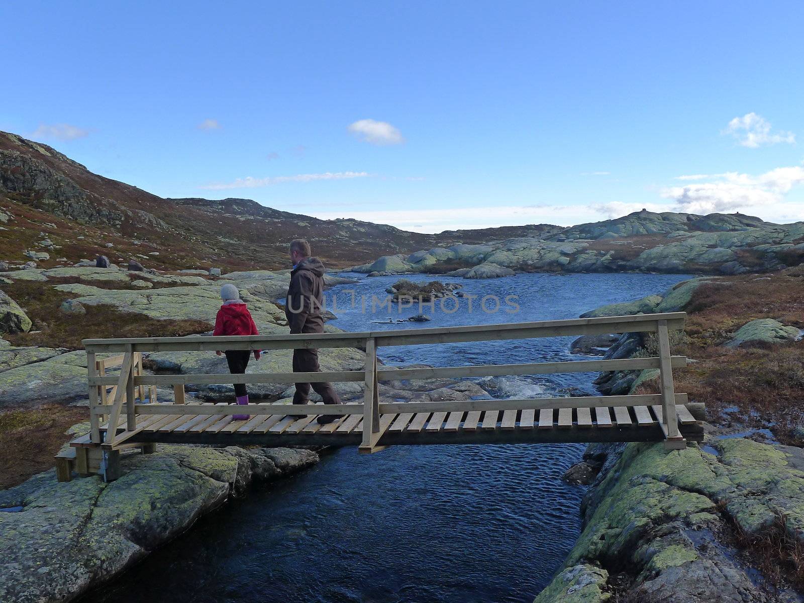 Hiking in Norwegian mountains, Telemark