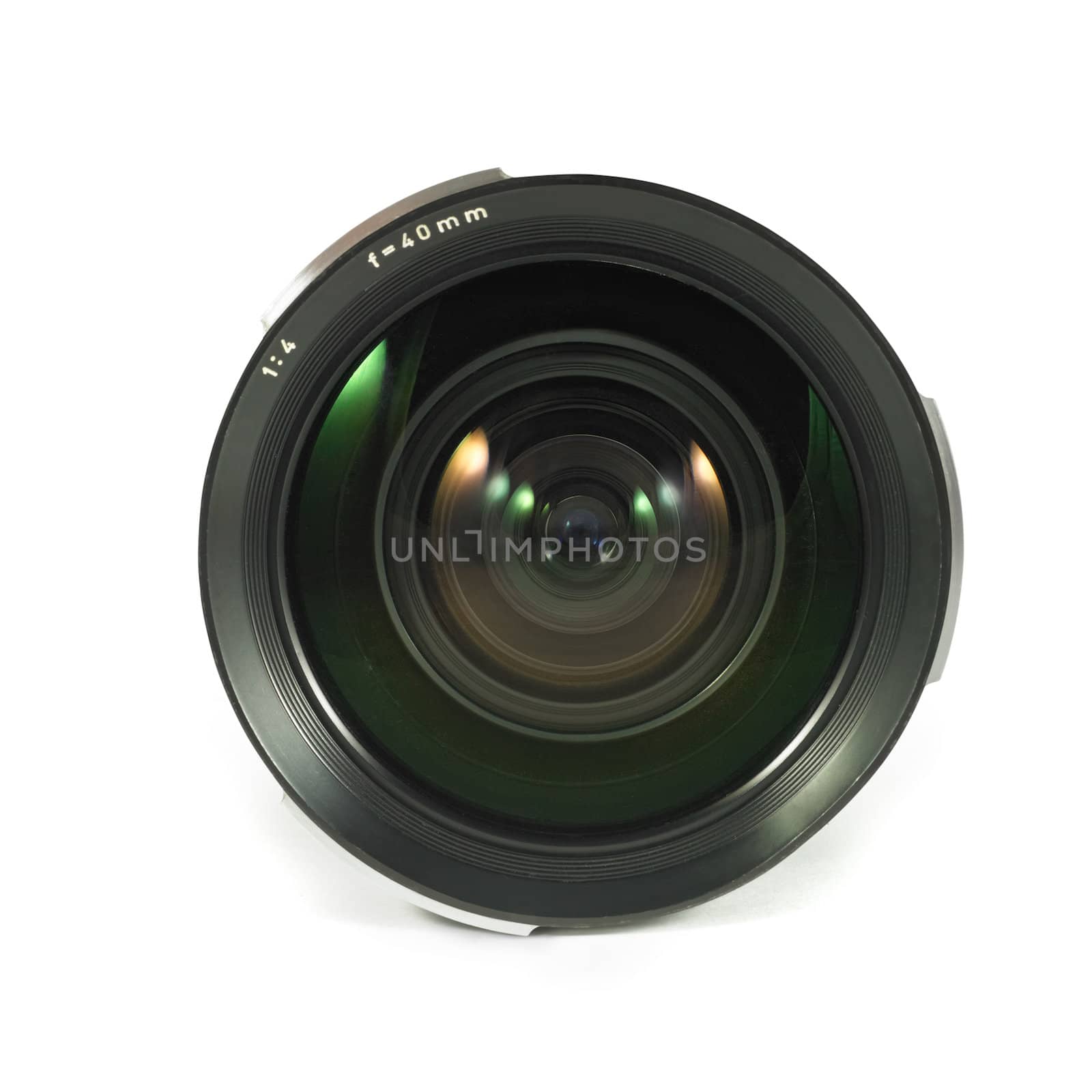 camera lens isolated on a white background
