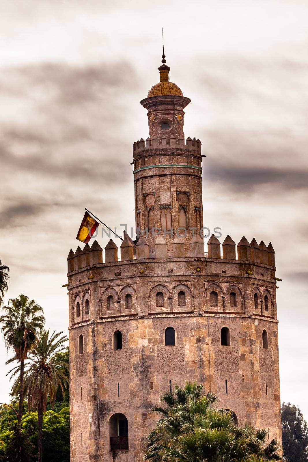 Torre del Oro Old Moorish Watchtower Seville Andalusia Spain by bill_perry