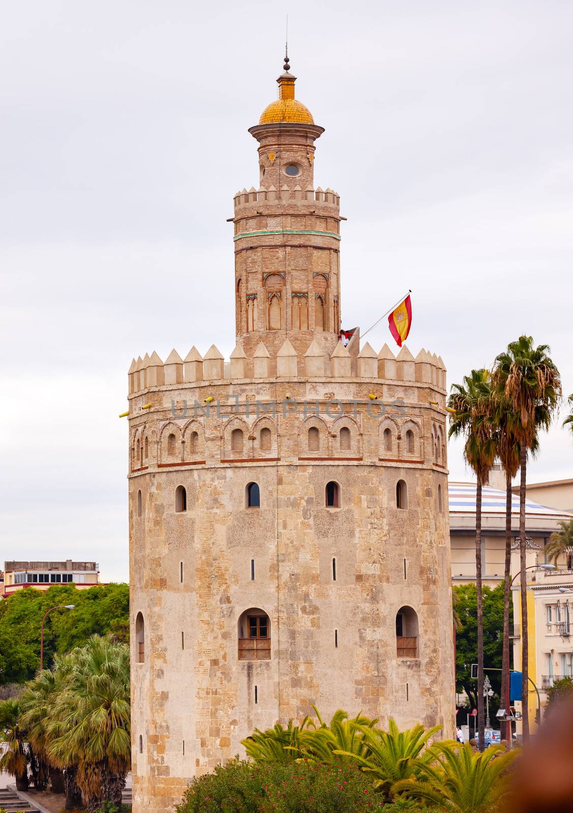 Torre del Oro Old Moorish Watchtower Seville Andalusia Spain by bill_perry