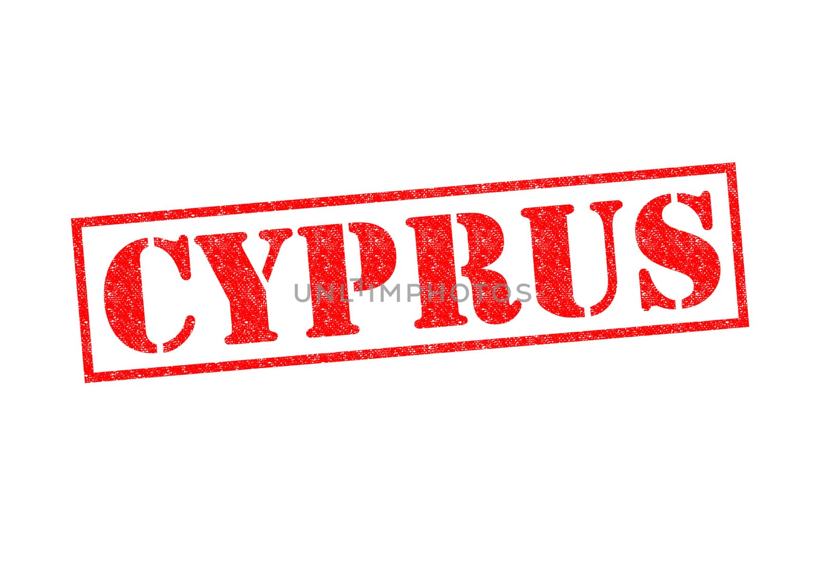 CYPRUS Rubber Stamp over a white background.
