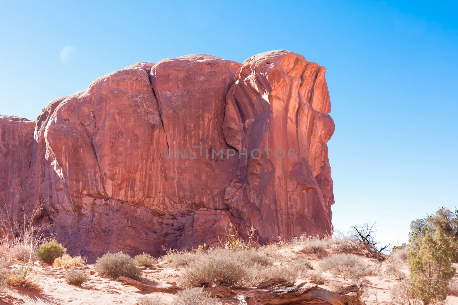 This rock formation at Arches National Park looks like a loaf of bread.