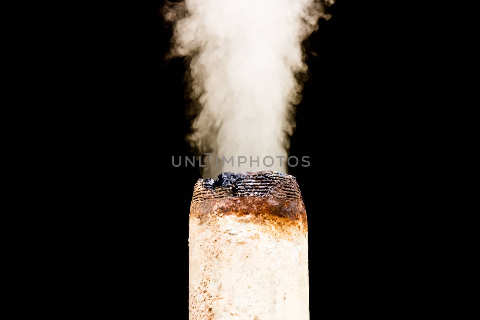 Smoke coming out of the pipe. by photo2life