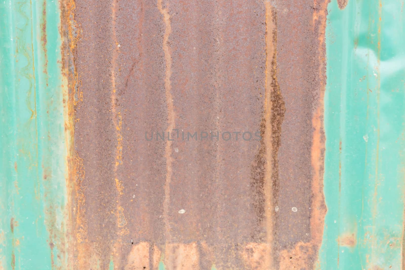 Damaged Corrugated Metal Rusted Surface Background by photo2life