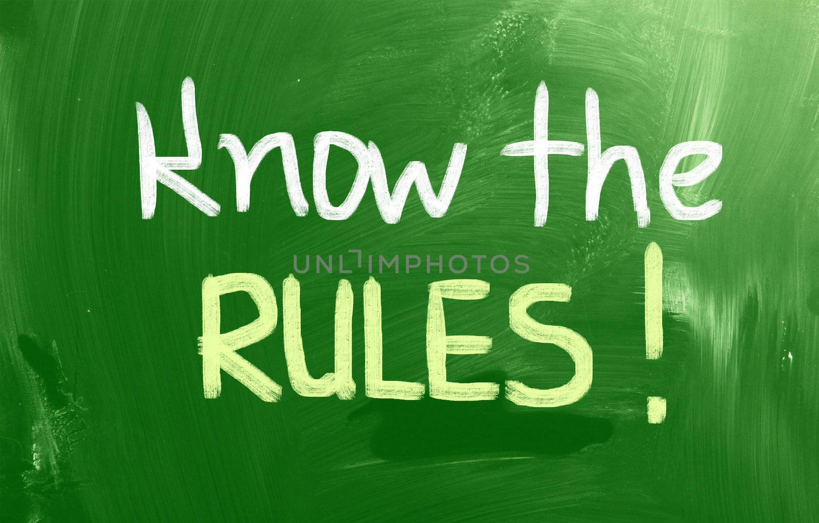 Know The Rules Concept