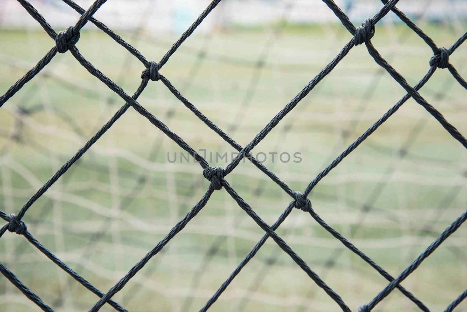 Net in the football field. sport , field