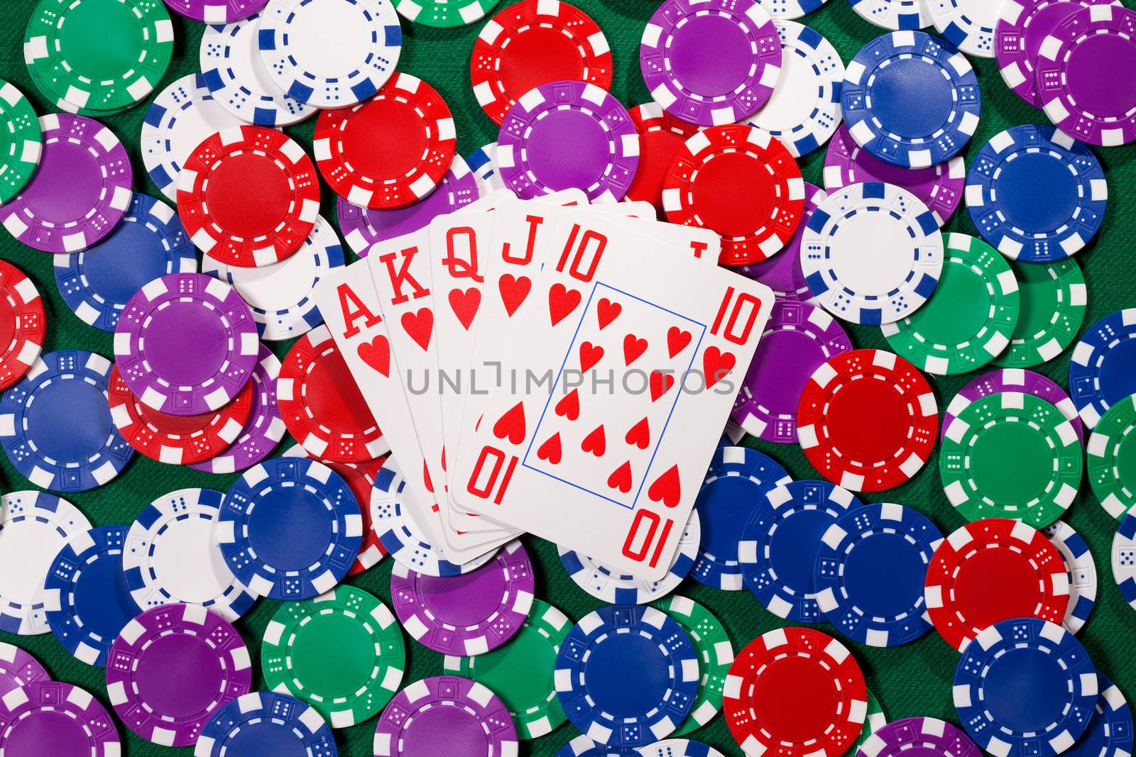 Poker chips and cards by Discovod