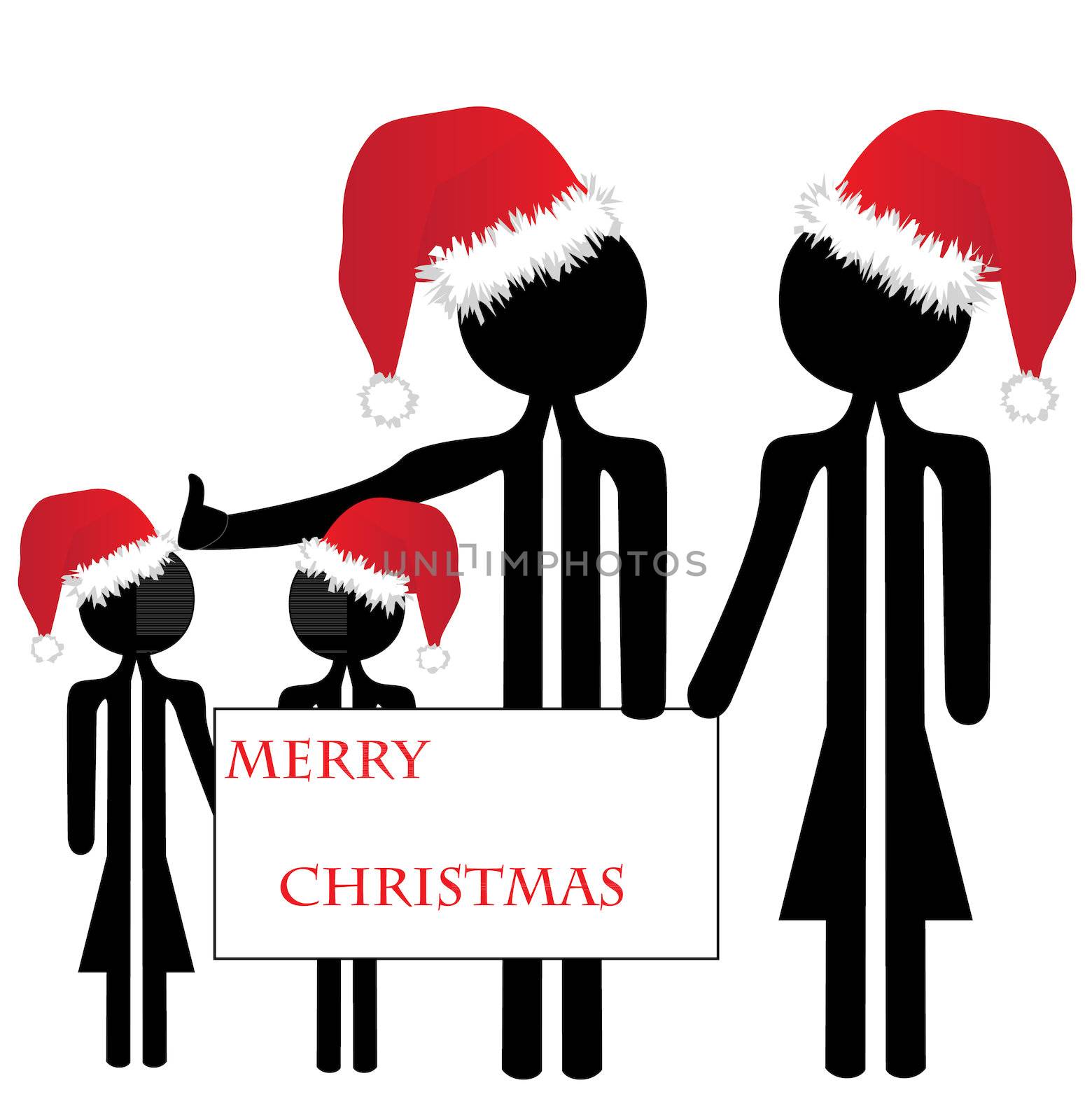 family merry christmas by compuinfoto