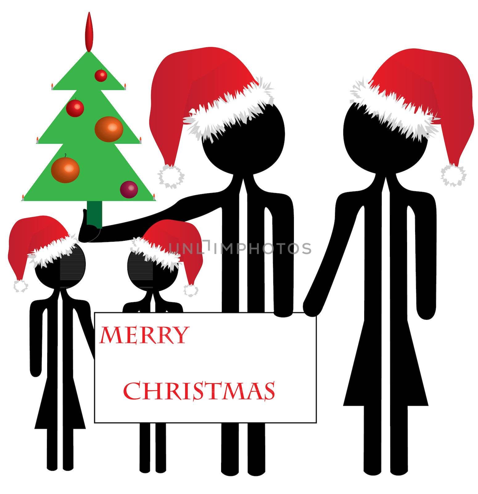 family merry christmas by compuinfoto
