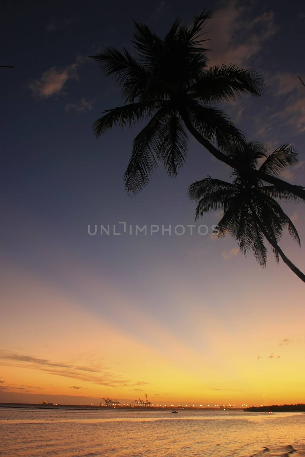 Boca Chica beach at sunset, Dominican Republic