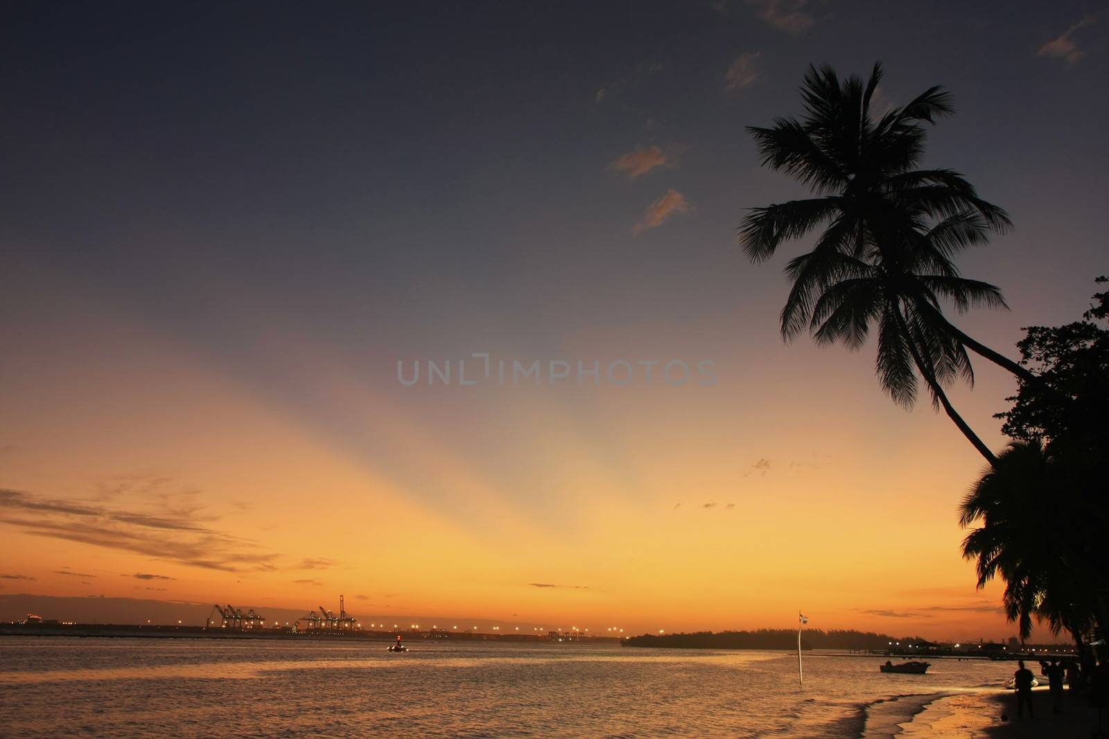 Boca Chica beach at sunset, Dominican Republic