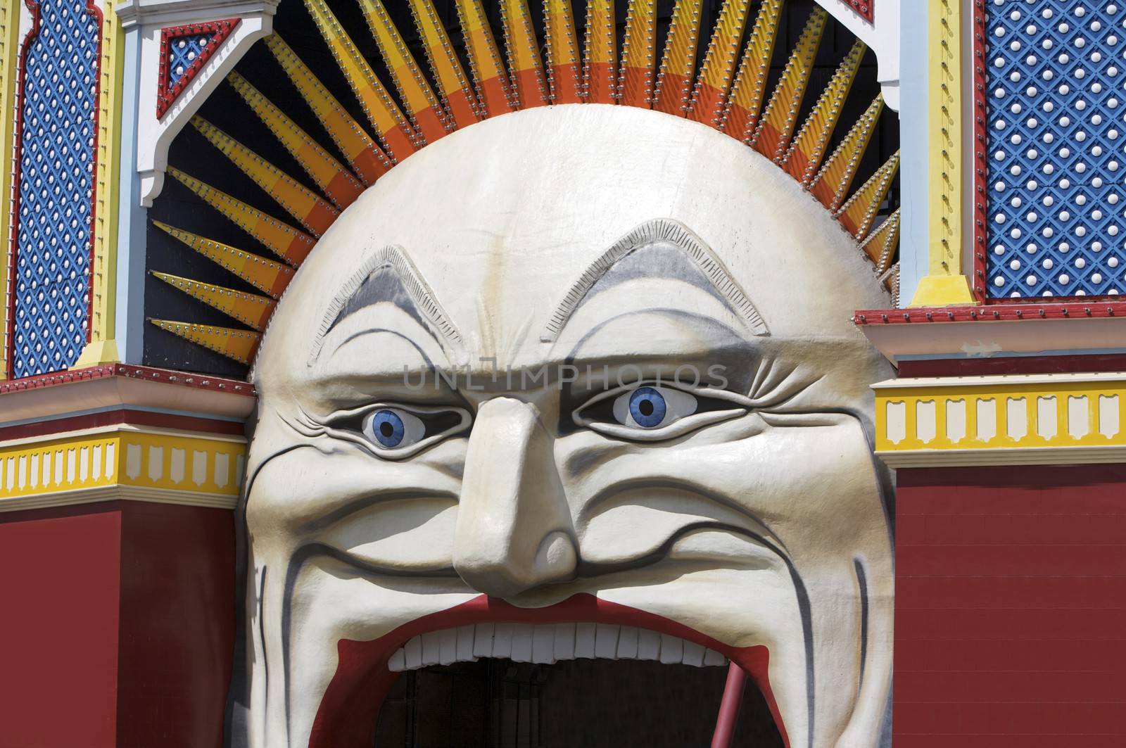 Clown face, Luna Park by instinia