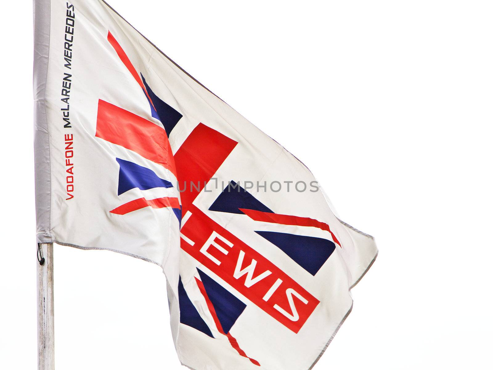 British flag, McLaren Mercedes, Lewis
