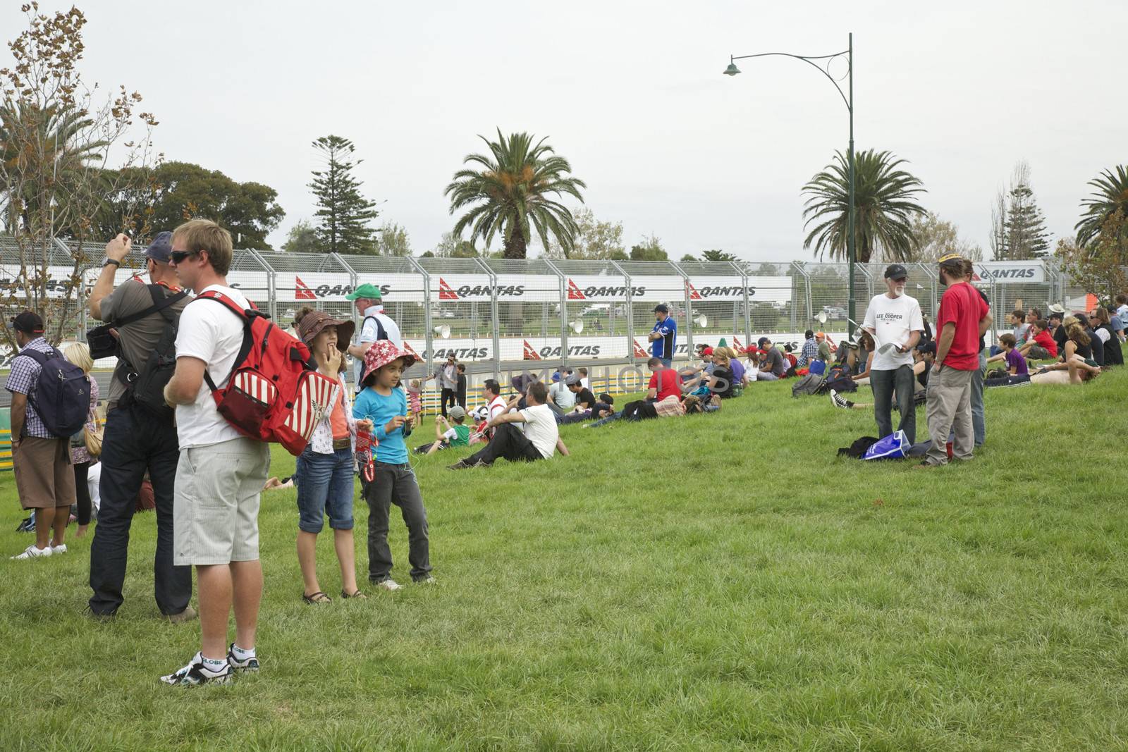 Melbourne 2010 Grand Prix Grounds one of the Viewing Areas, Australia