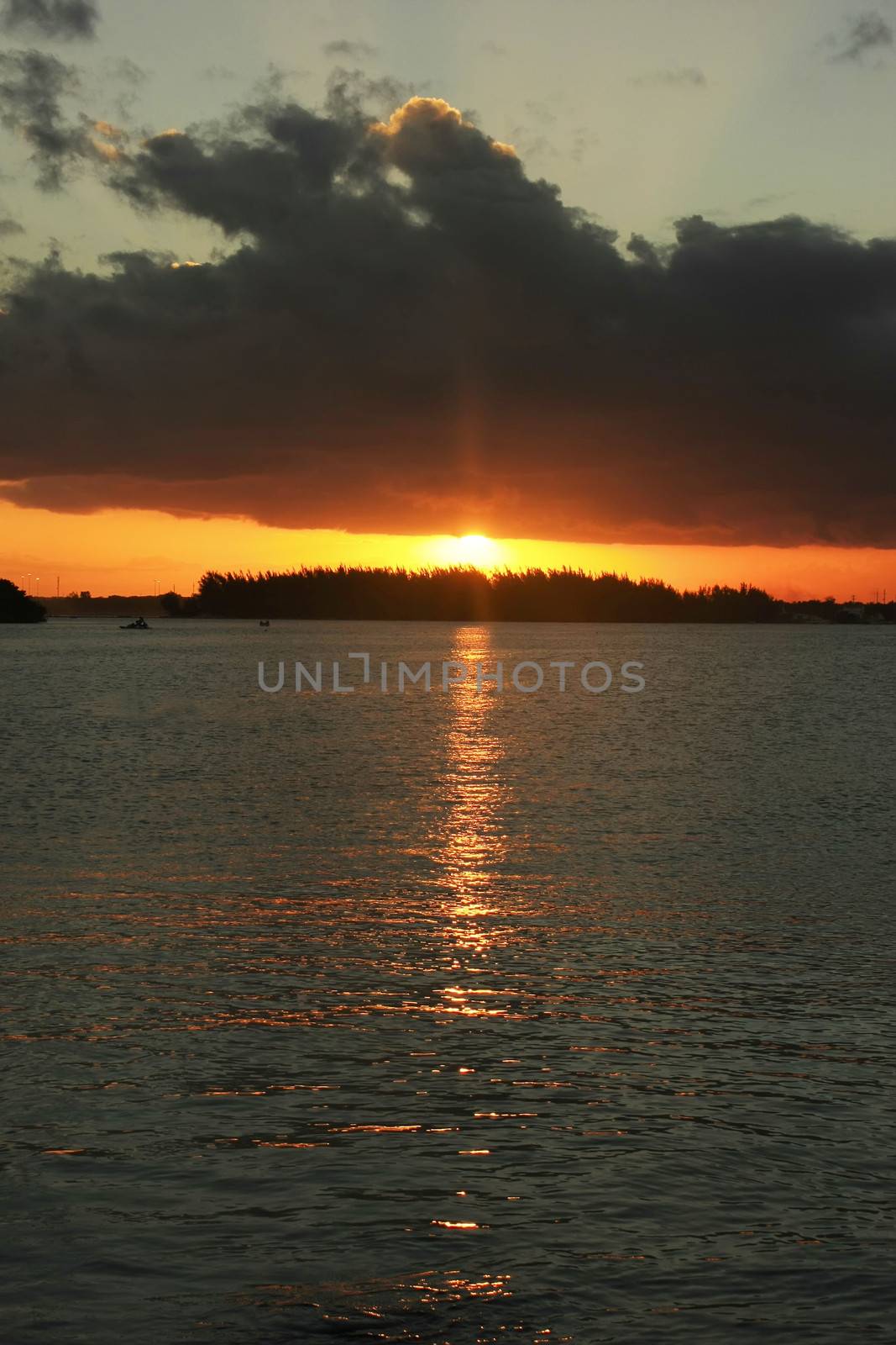 Boca Chica bay at sunset, Dominican Republic