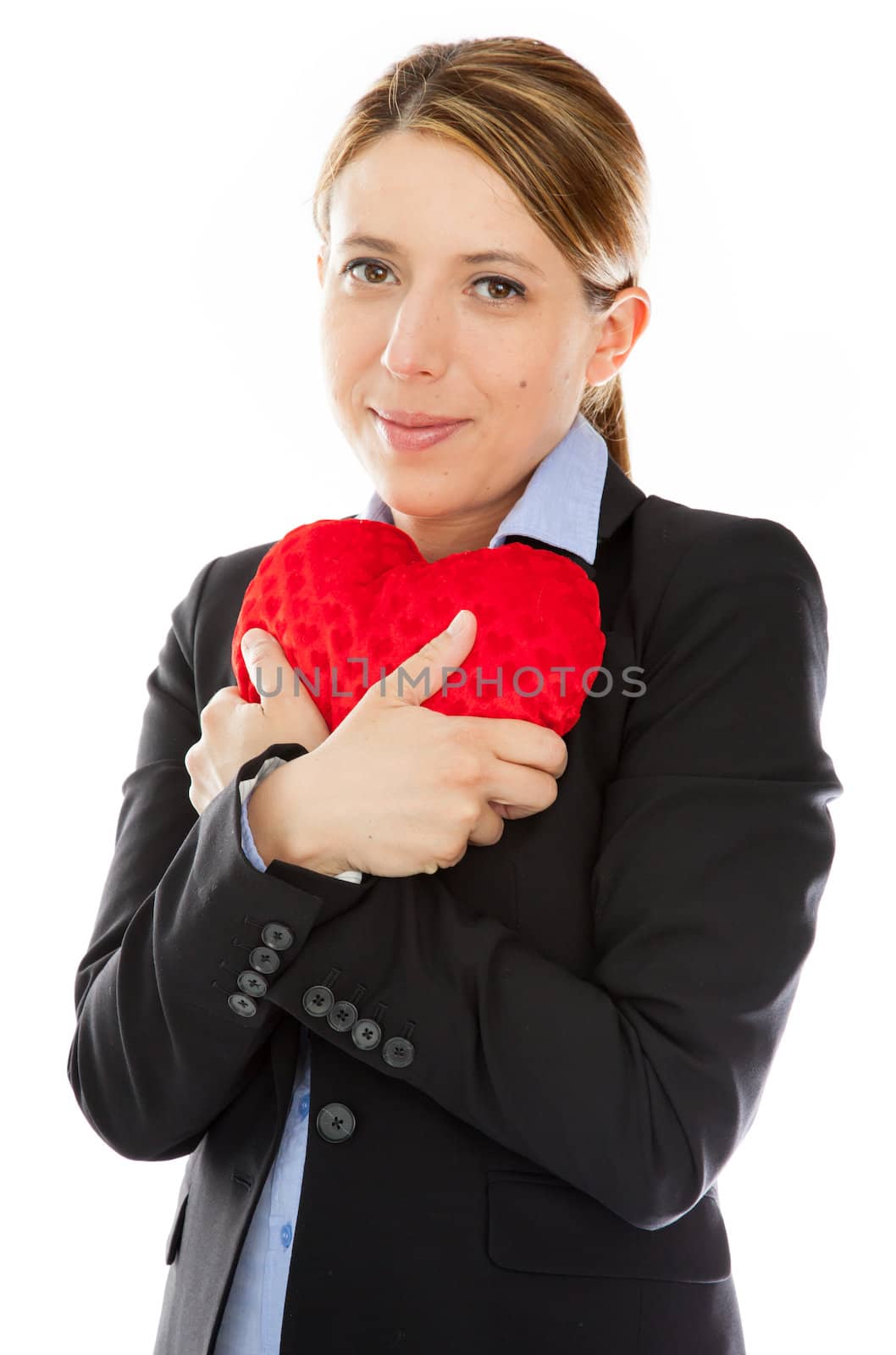 Attractive caucasian girl in studio by shipfactory