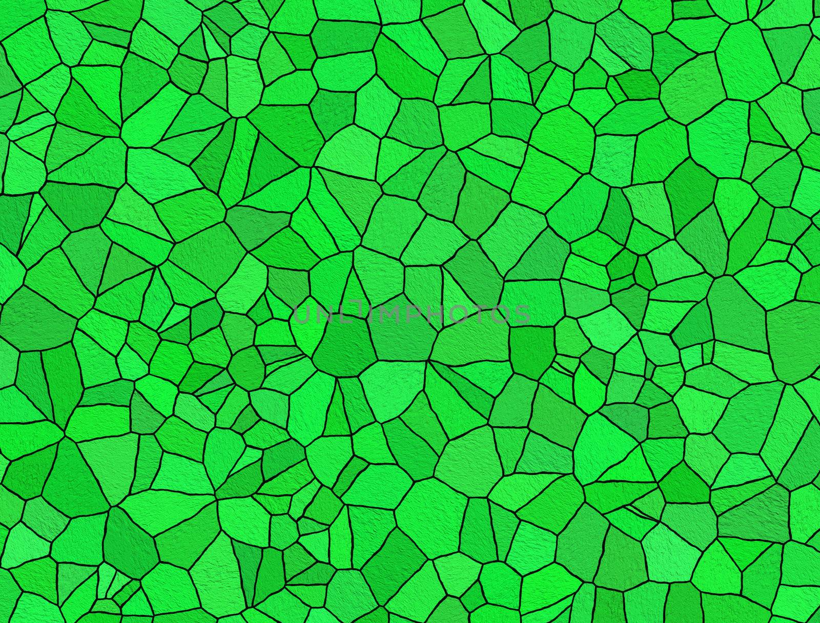 Broken tiles green pattern