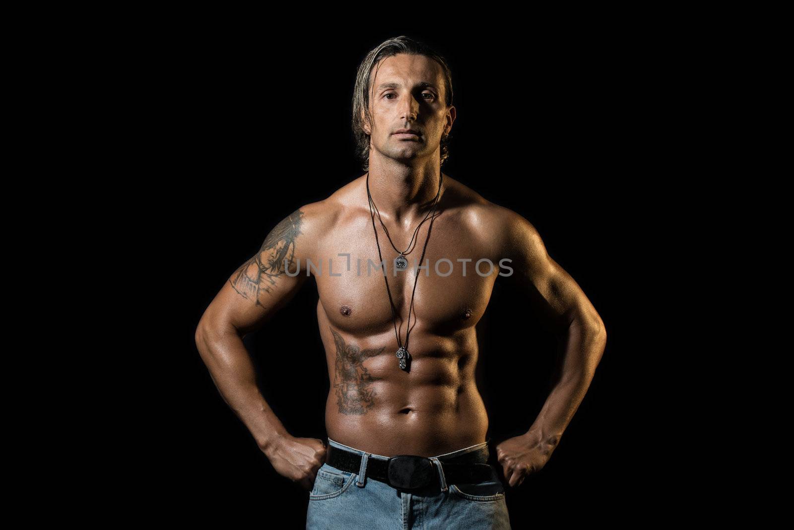 Muscular male by JalePhoto