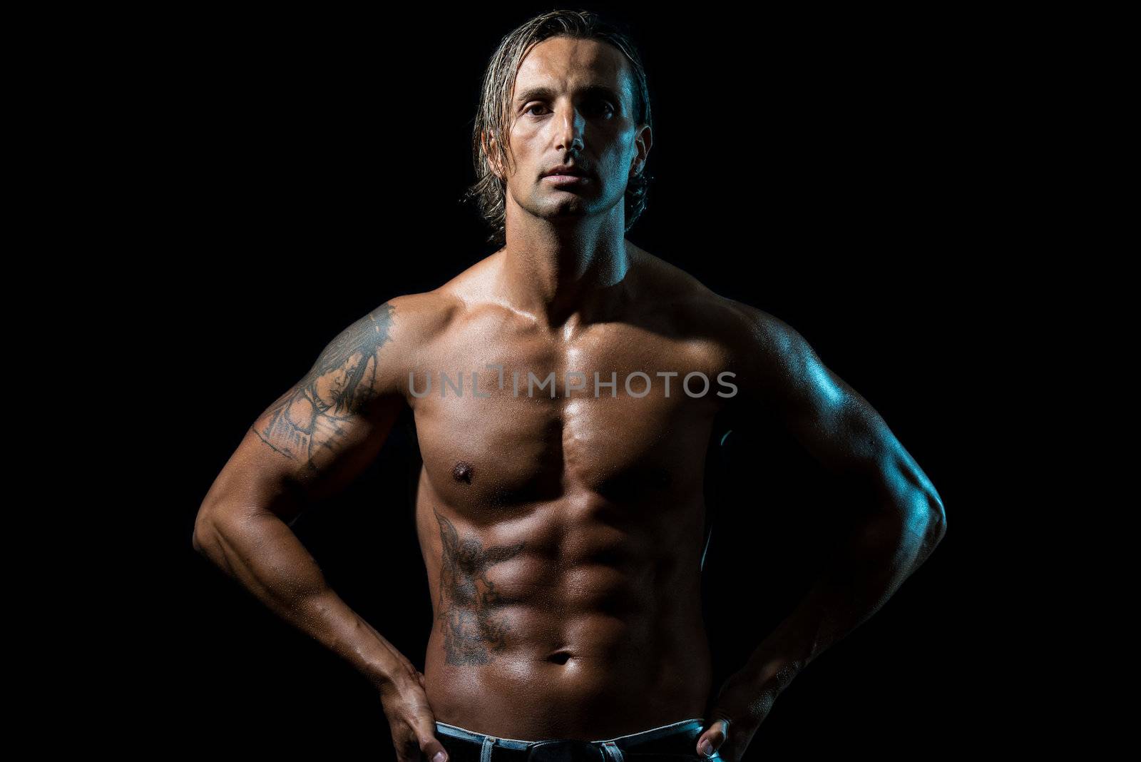 Muscular male by JalePhoto