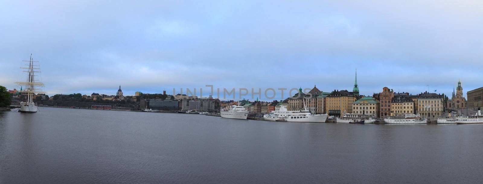 
View of the Old city and embankment, Stockholm, Sweden