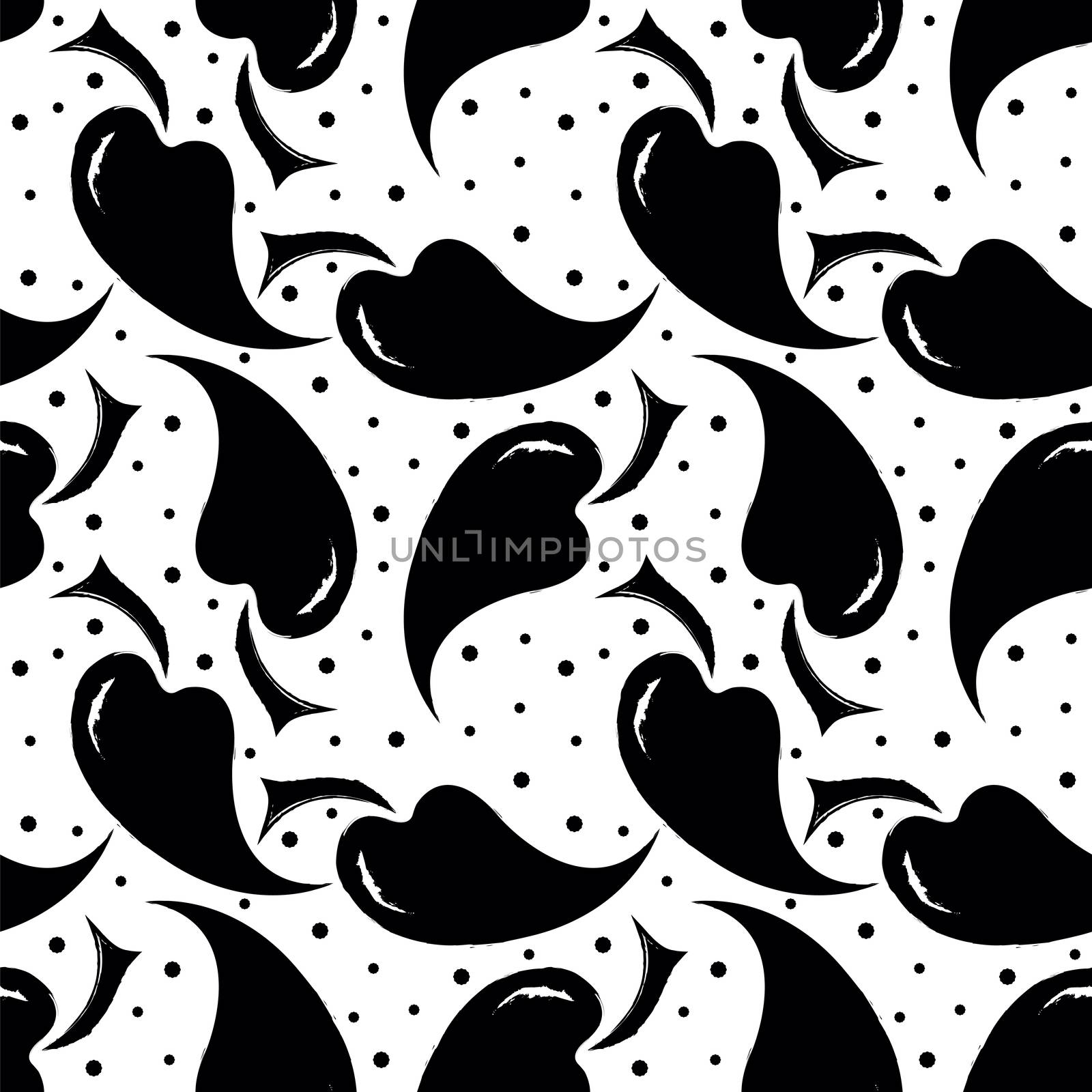white seamless pattern with black peppers