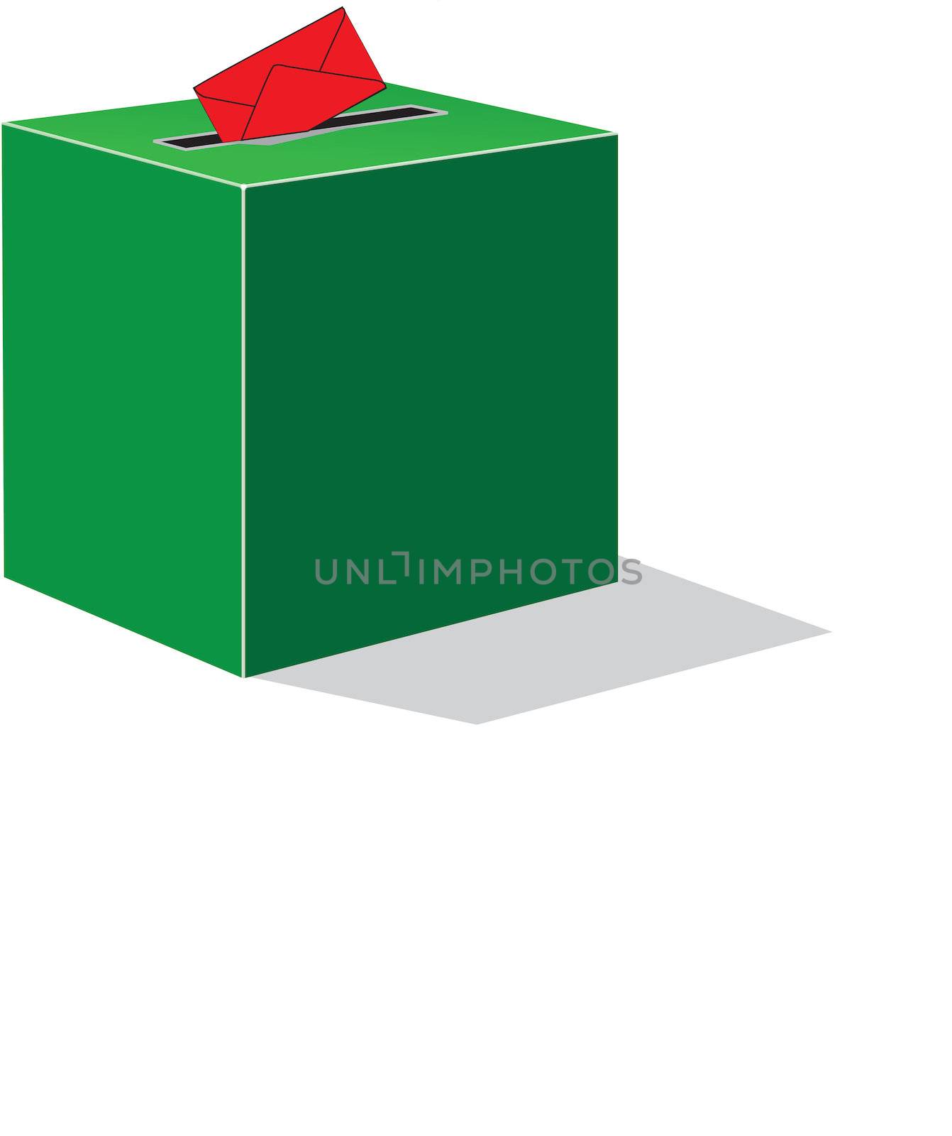 green voting box
