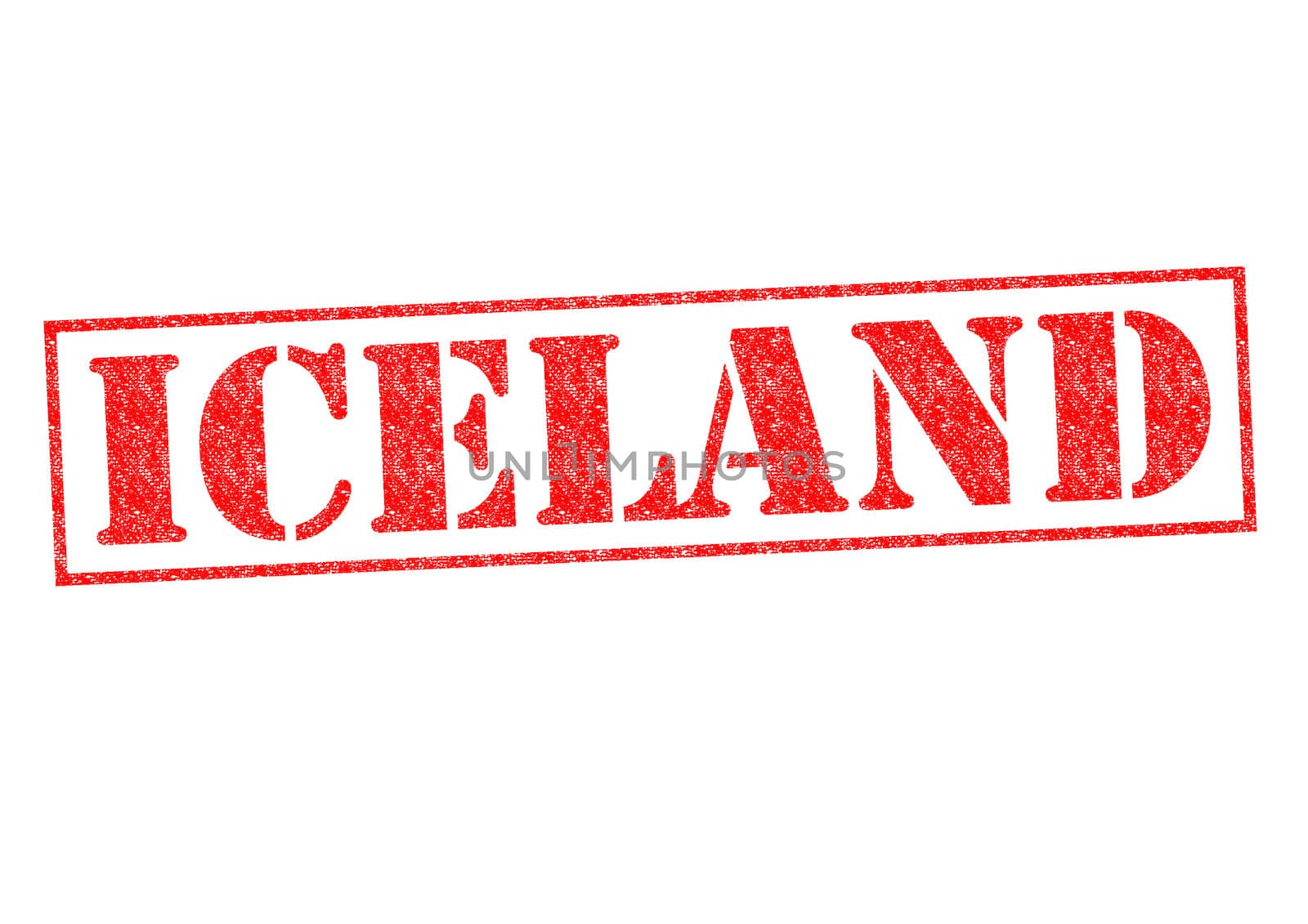 ICELAND Rubber Stamp over a white background.