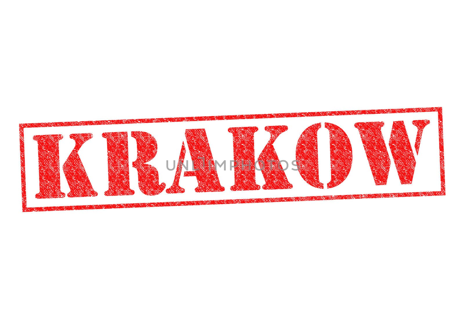 KRAKOW Rubber Stamp over a white background.