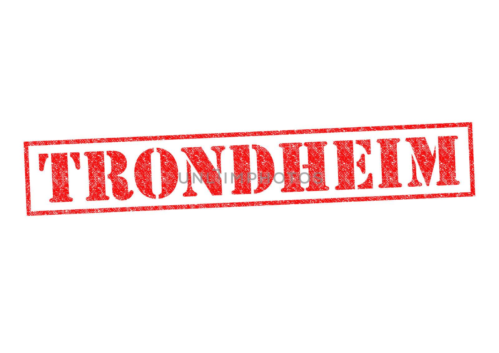 TRONDHEIM Rubber Stamp over a white background.