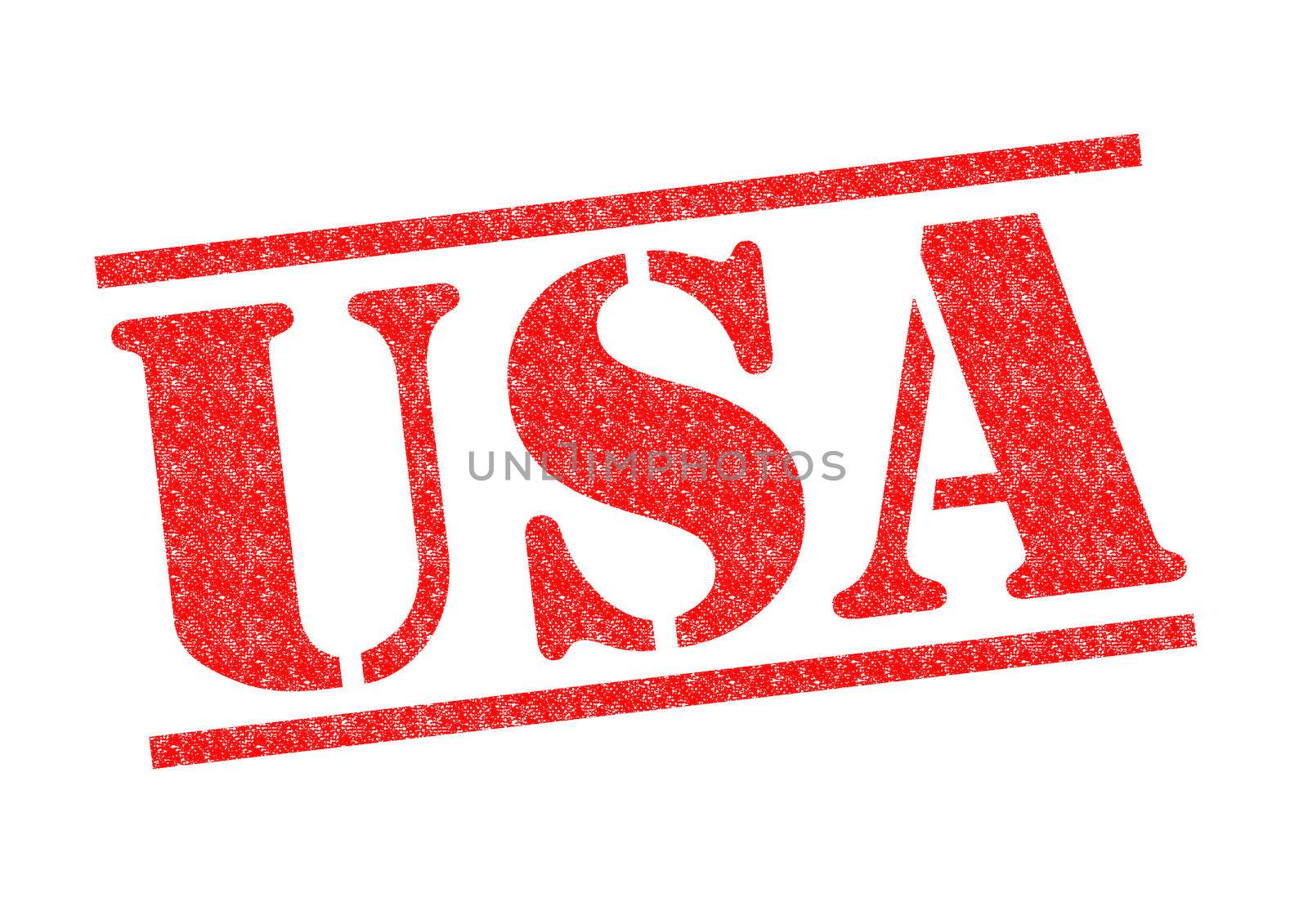 USA Rubber Stamp over a white background.