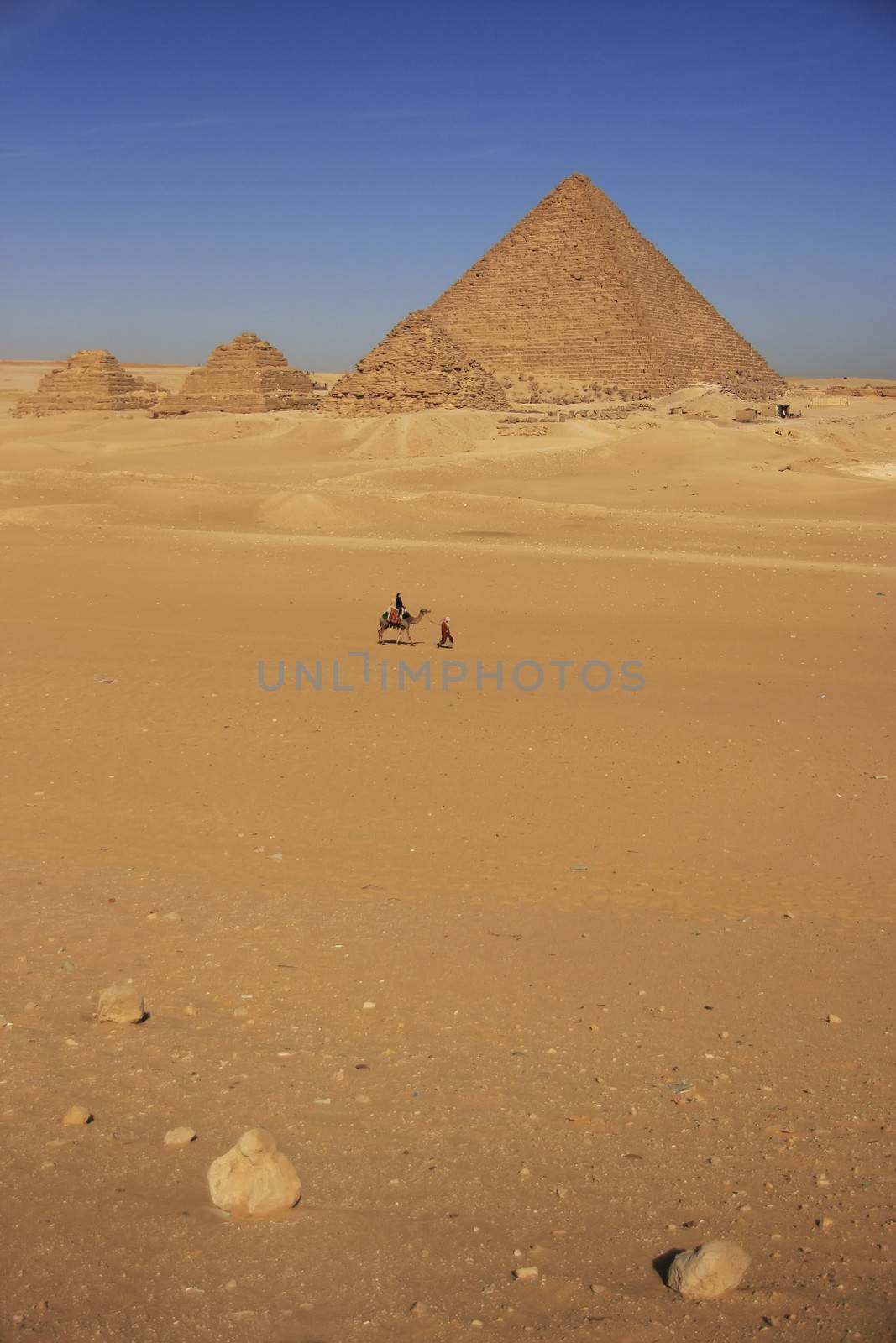 Pyramid of Menkaure and Pyramids of Queens, Cairo, Egypt