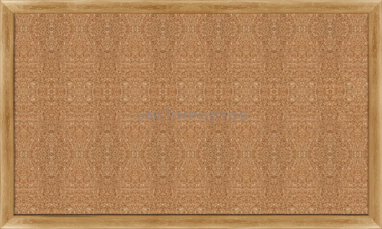 Blank Cork board with wooden frame