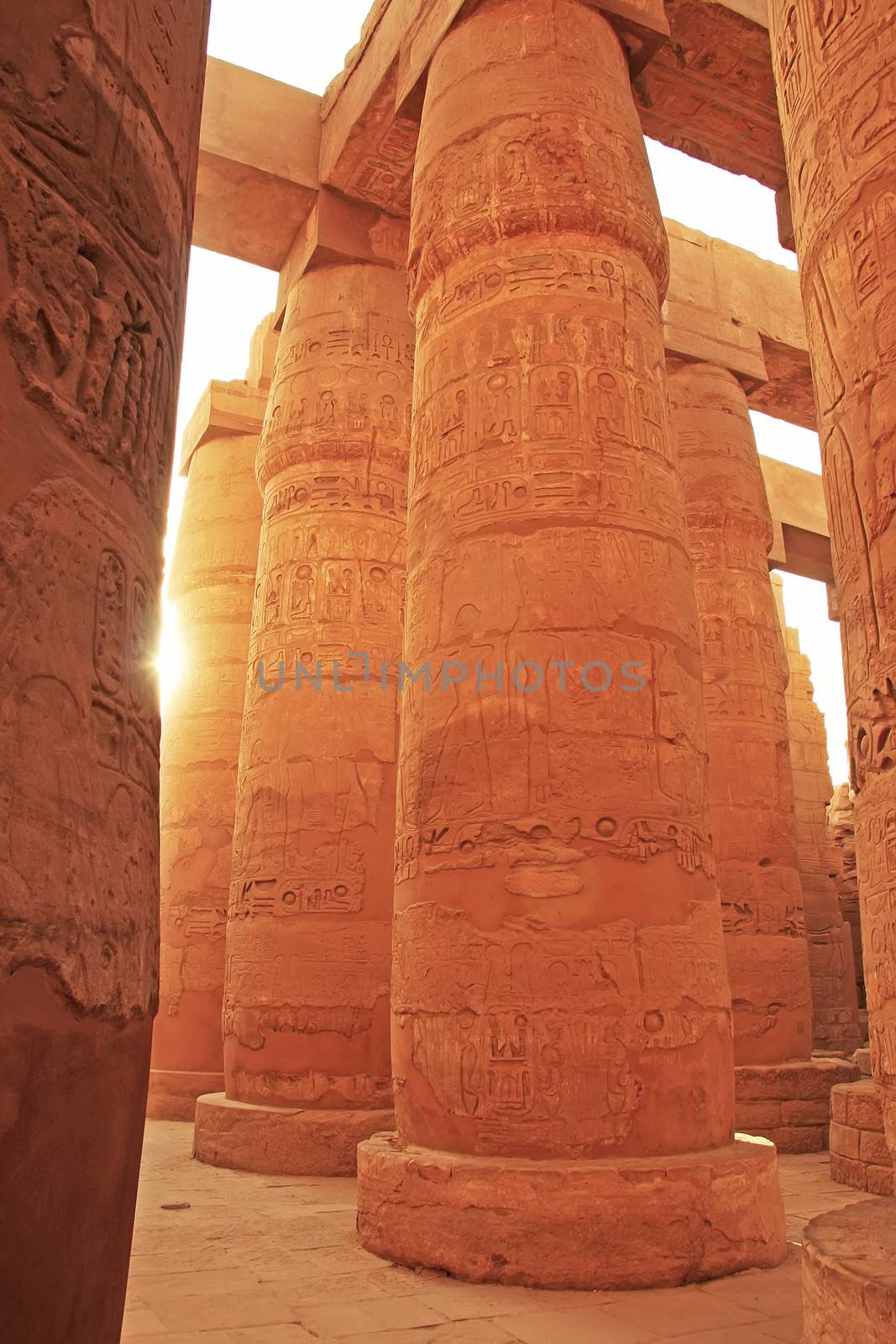 Great Hypostyle Hall, Karnak temple complex, Luxor by donya_nedomam