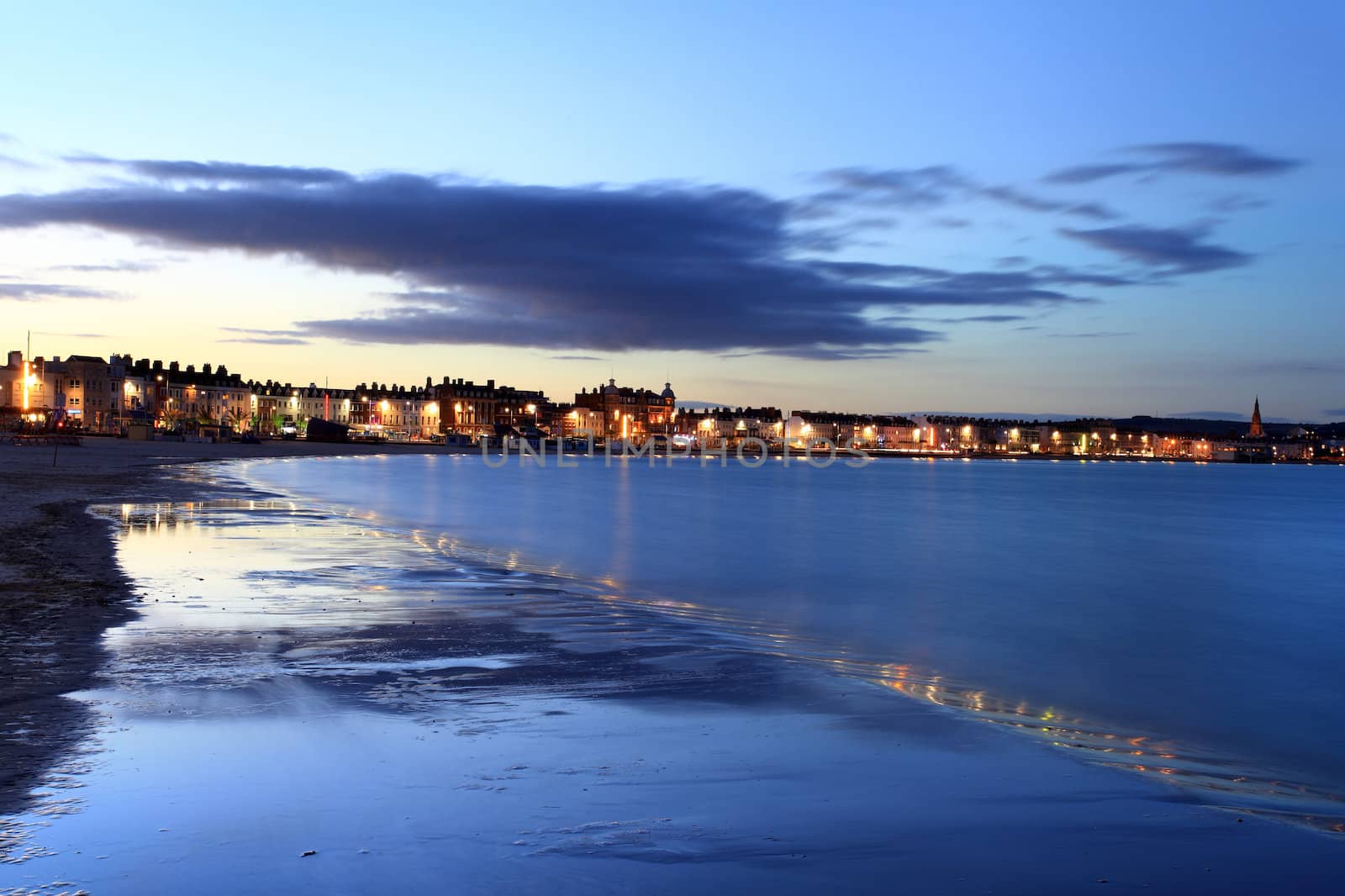 Calm Evening Sea at Weymouth Seafront Dorset