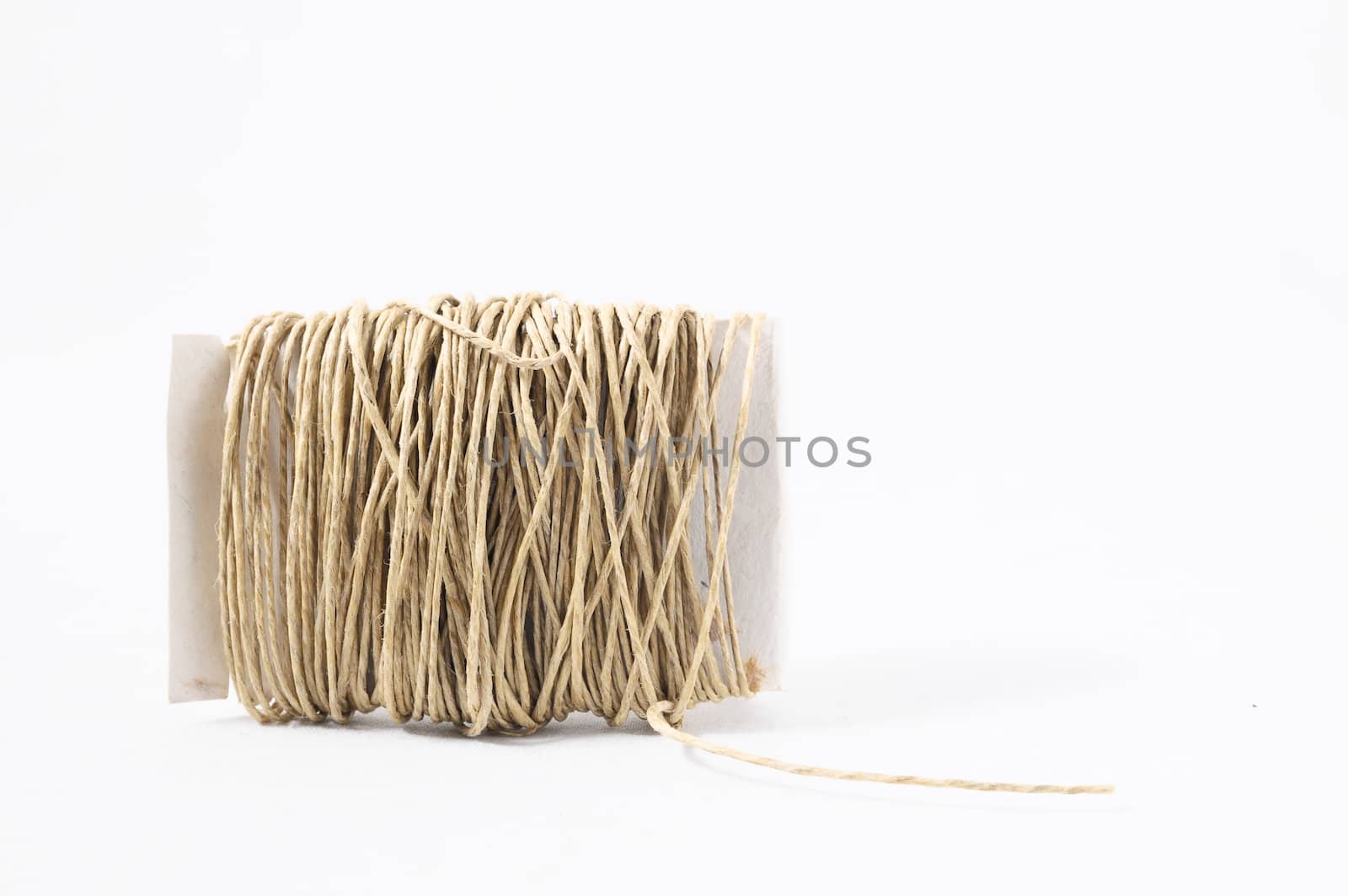 Roll of Twine isolated on a White Background
