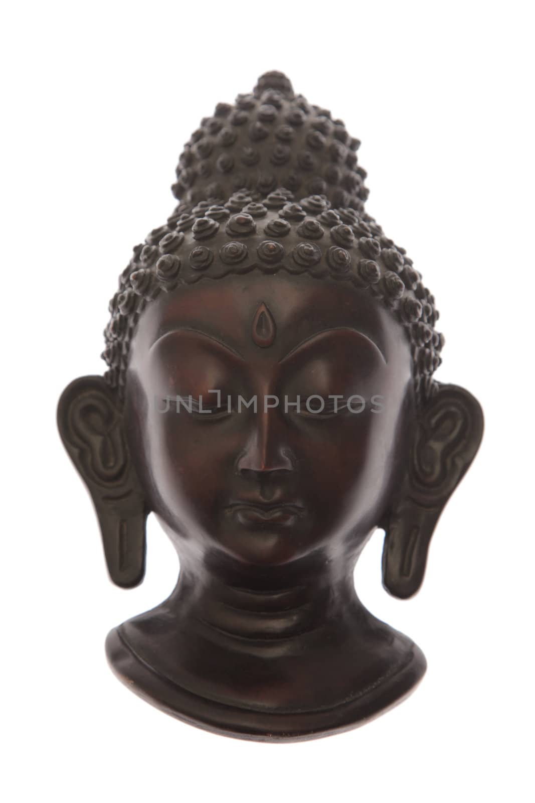 Buddha face statue by haiderazim