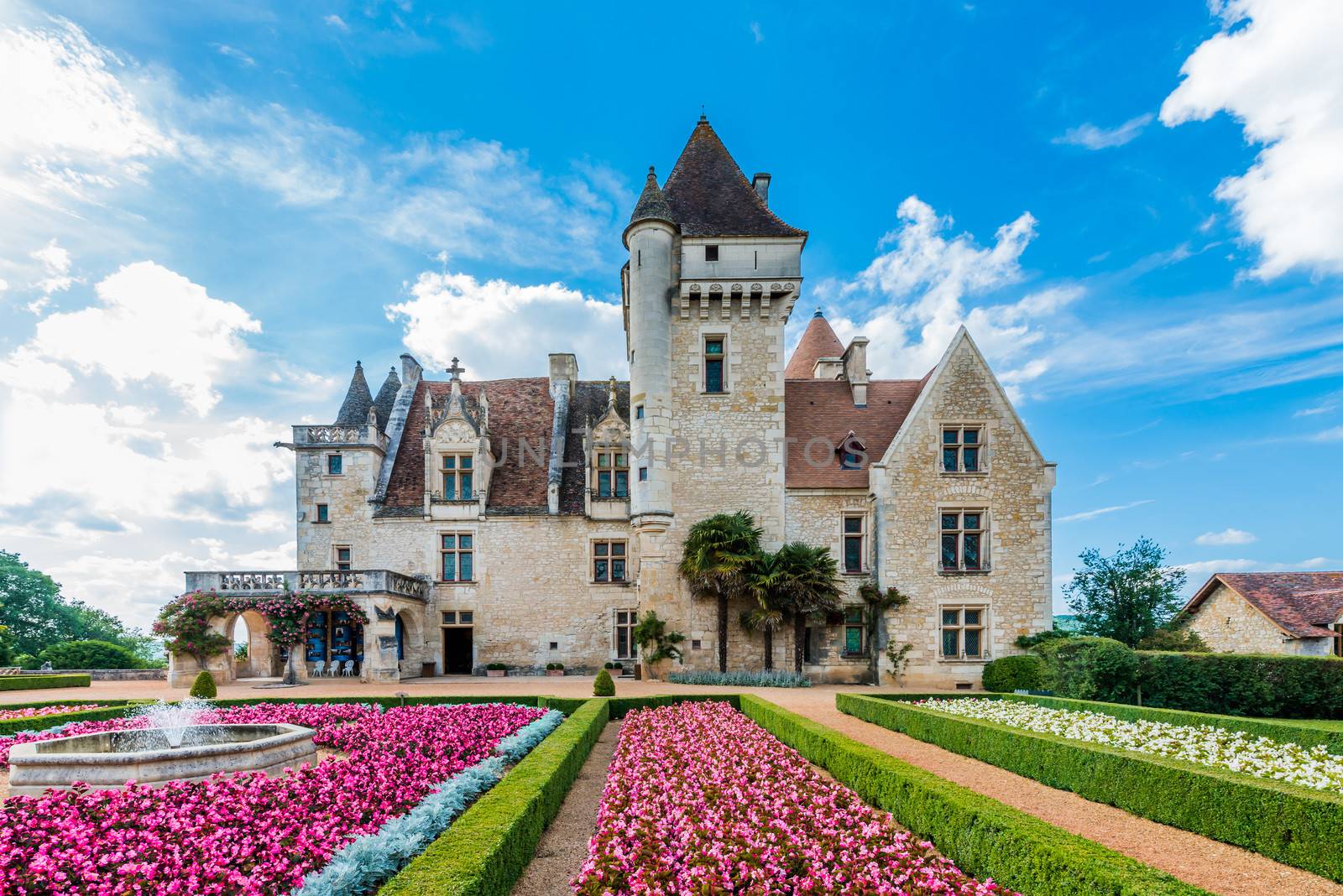 Chateau des milandes who belong to josephine baker in dordogne perigord France