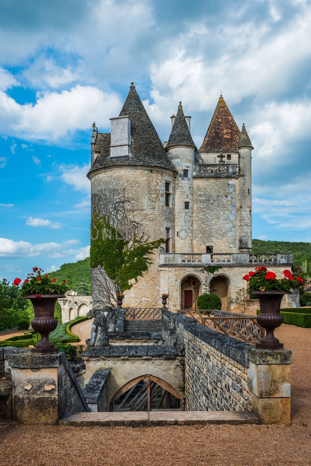 Chateau des milandes who belong to josephine baker in dordogne perigord France