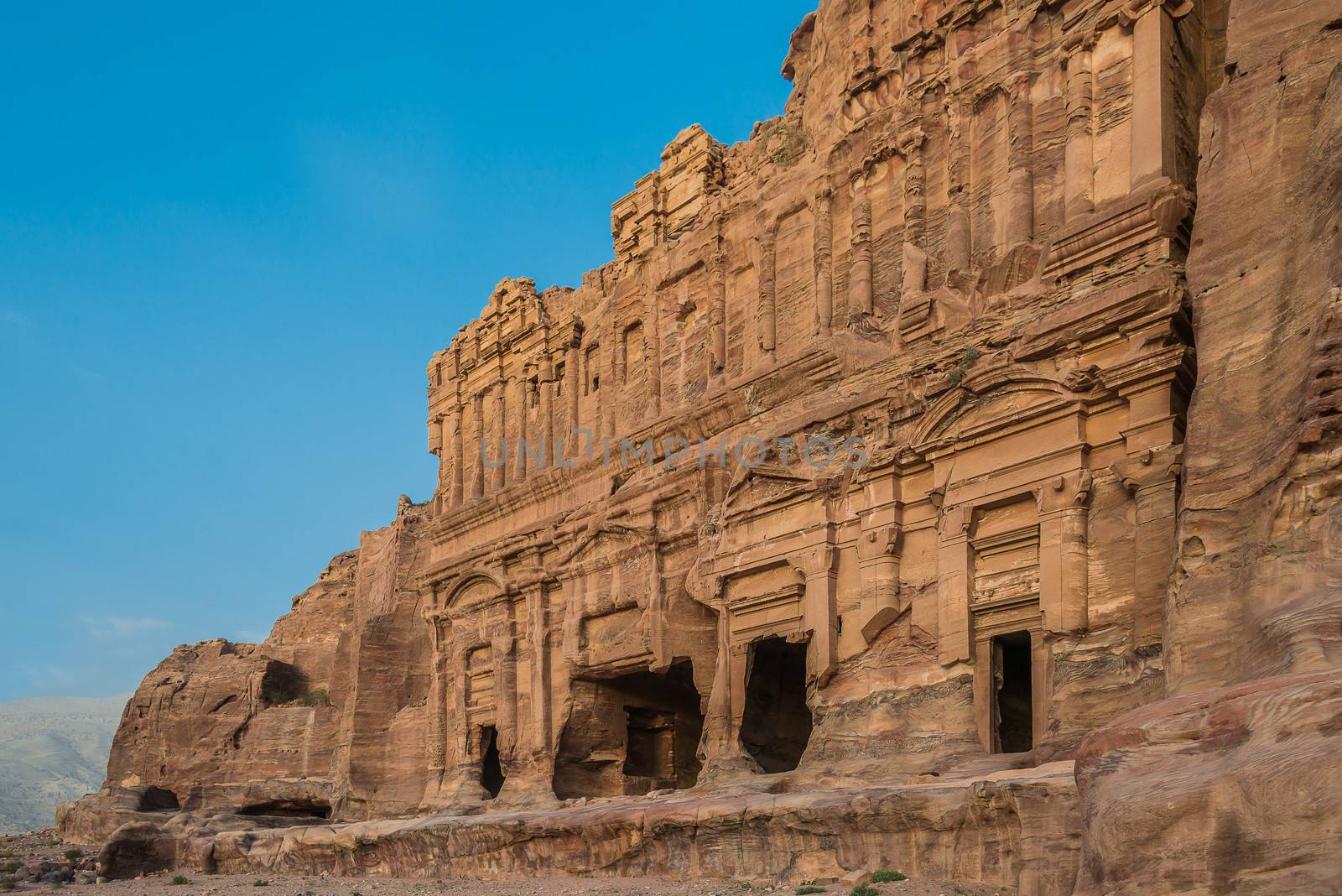 The Palace Tomb in nabatean petra jordan middle east